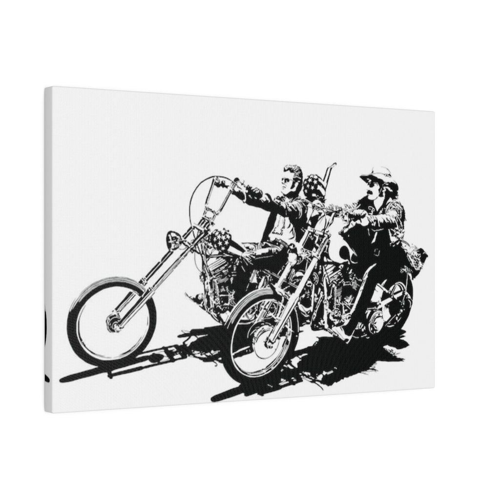 Easy Rider B/W Sketch Custom Canvas Wall Print