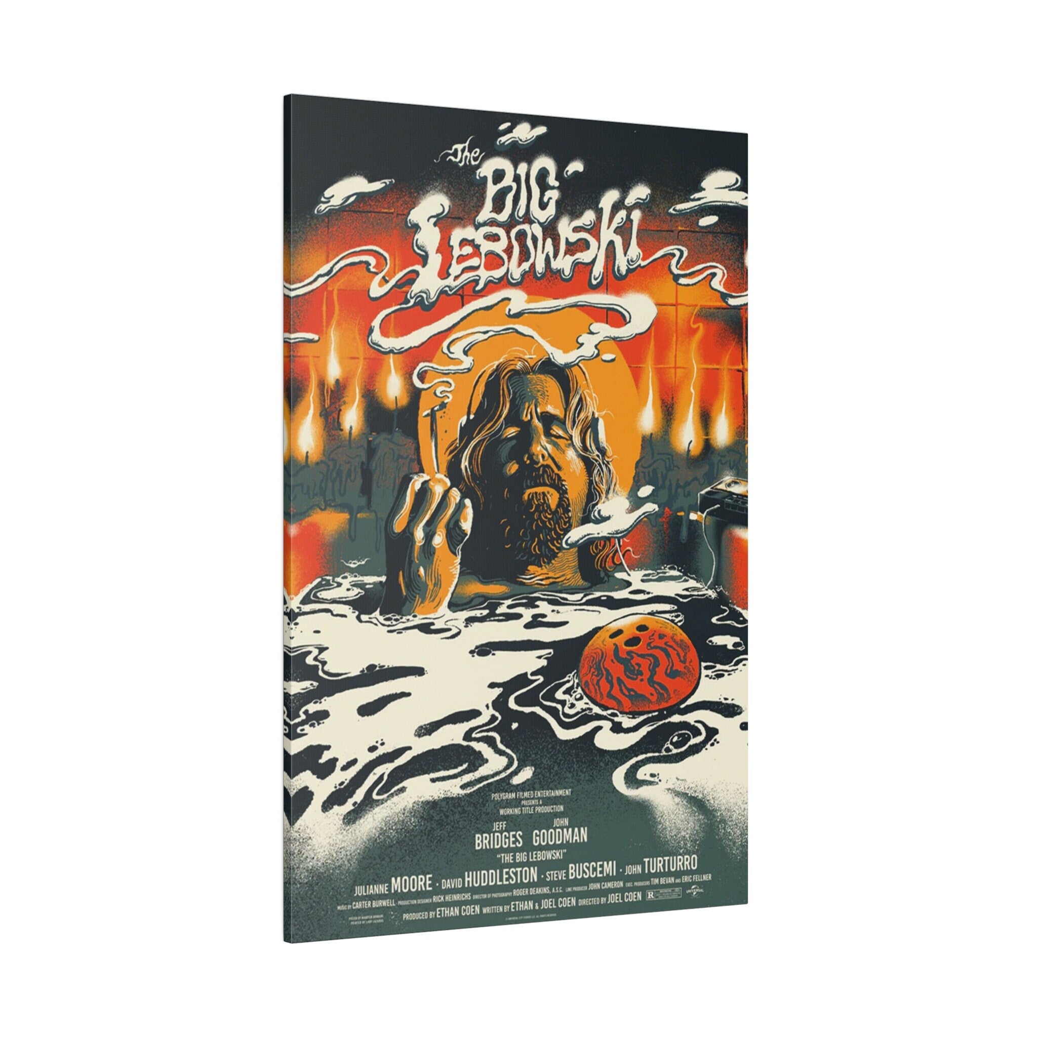 The Big Lebowski Cloud Movie Poster Custom Canvas Wall Print