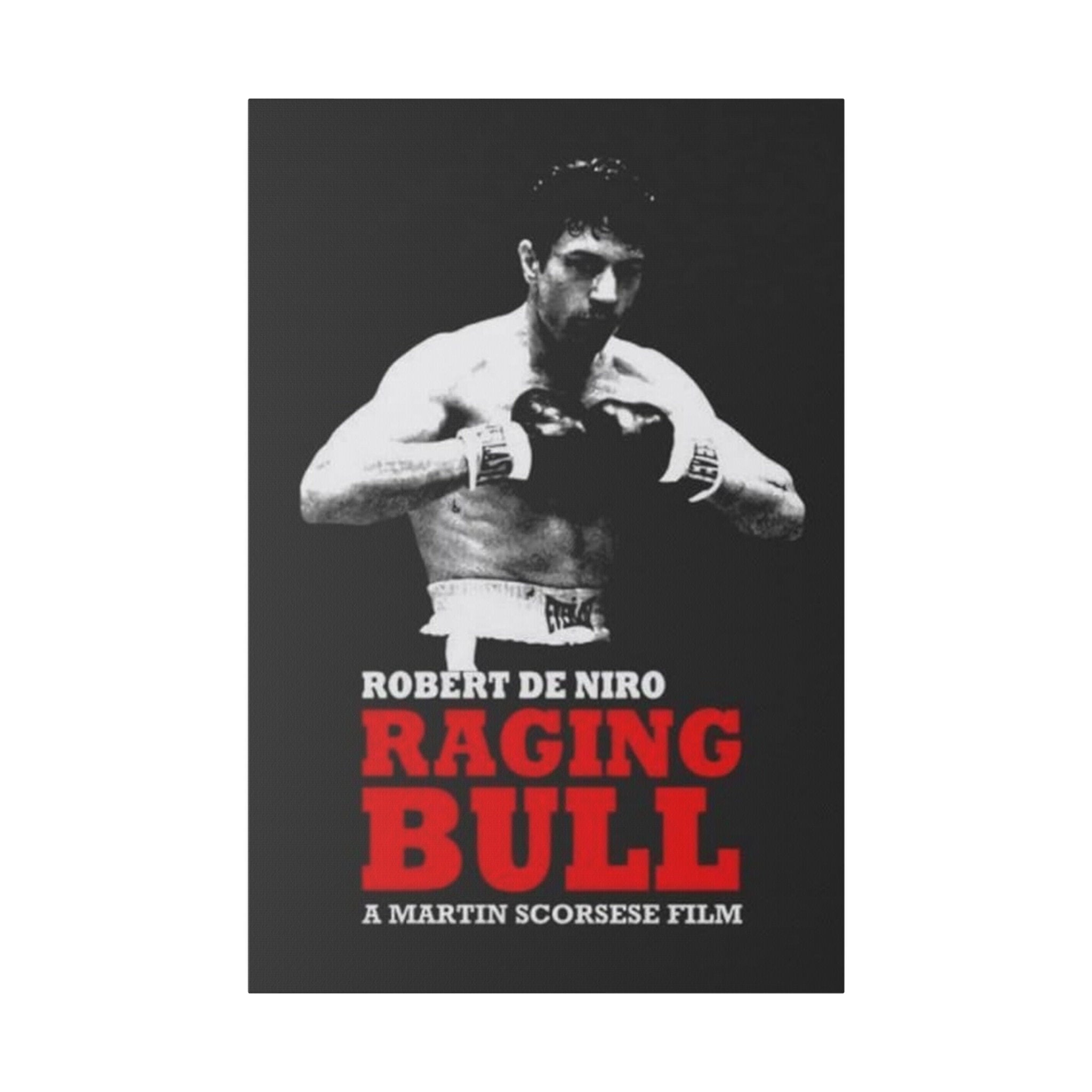 Raging Bull Poster Custom Canvas Wall Print