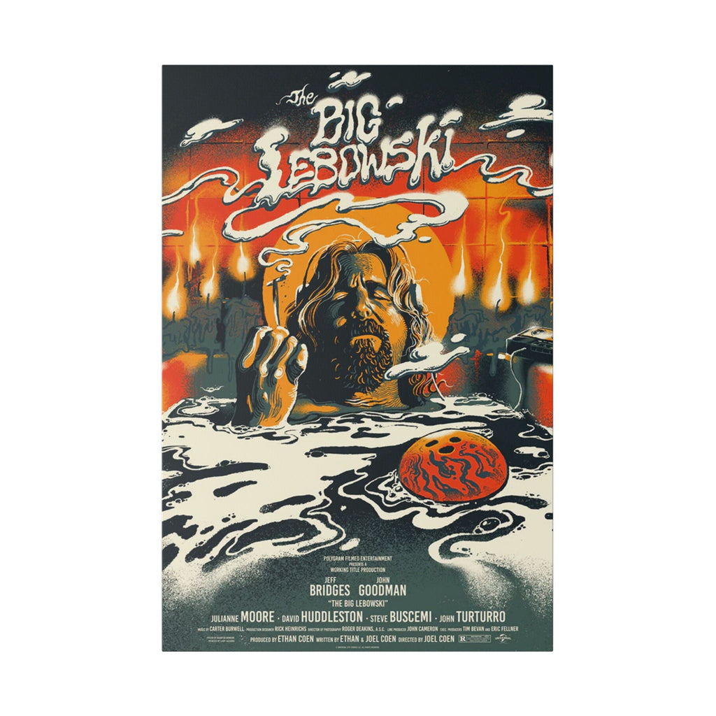 The Big Lebowski Cloud Movie Poster Custom Canvas Wall Print