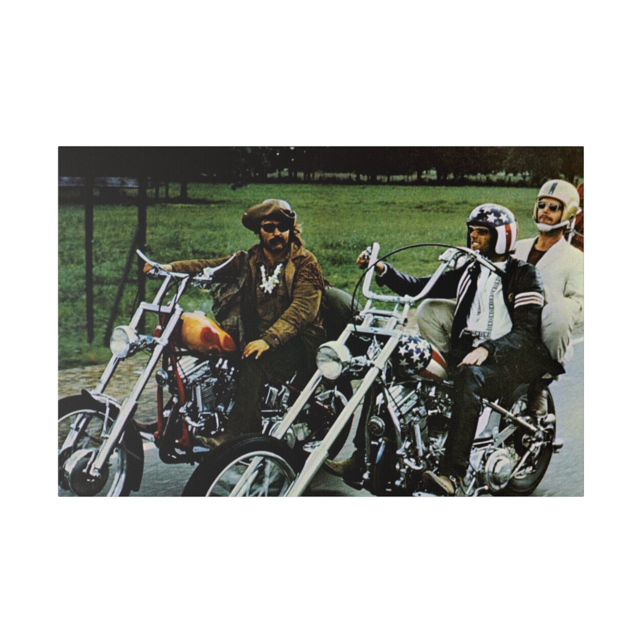 Easy Rider Cruising Color Photograph Custom Canvas Wall Print