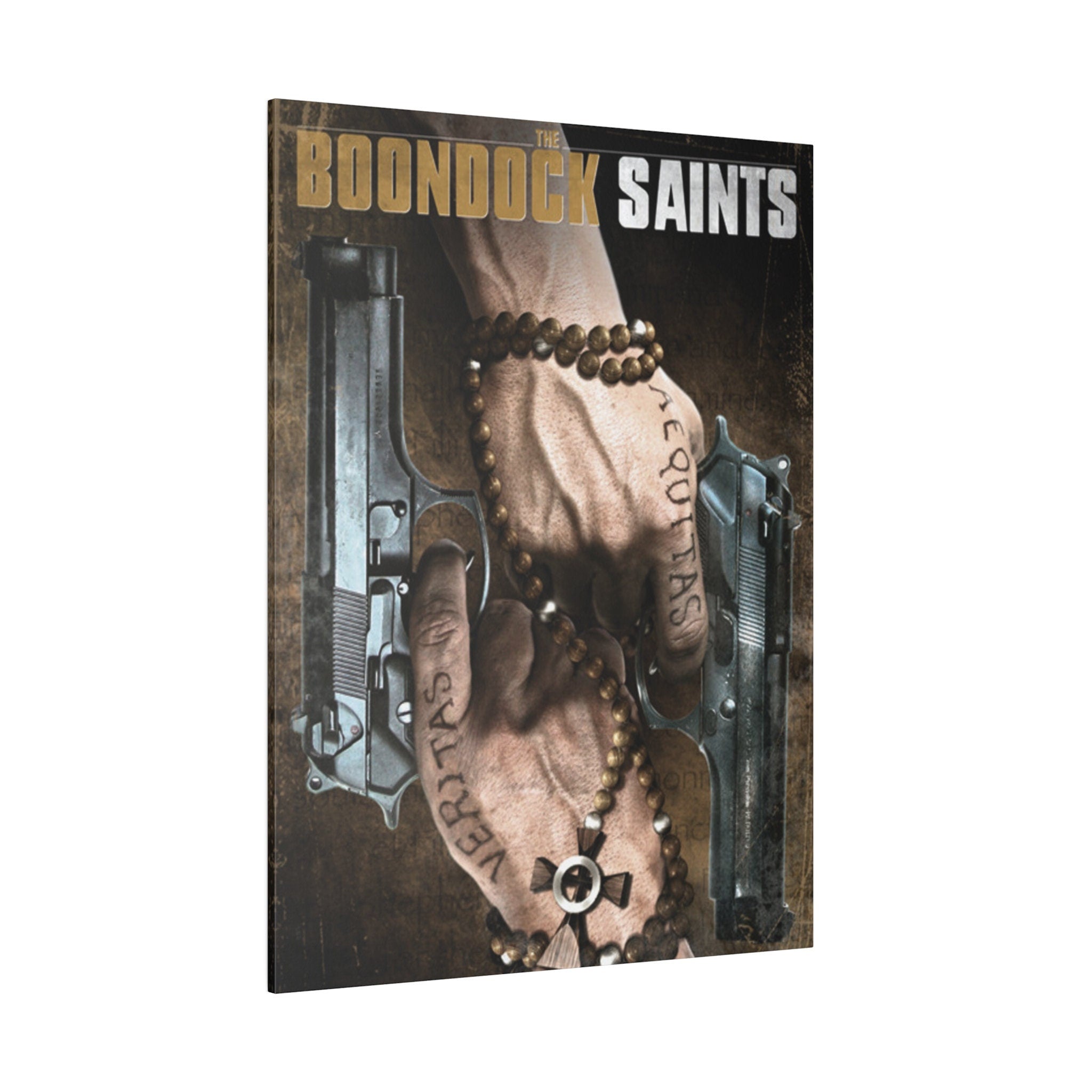 The Boondock Saints Two Guns Custom Canvas Wall Print