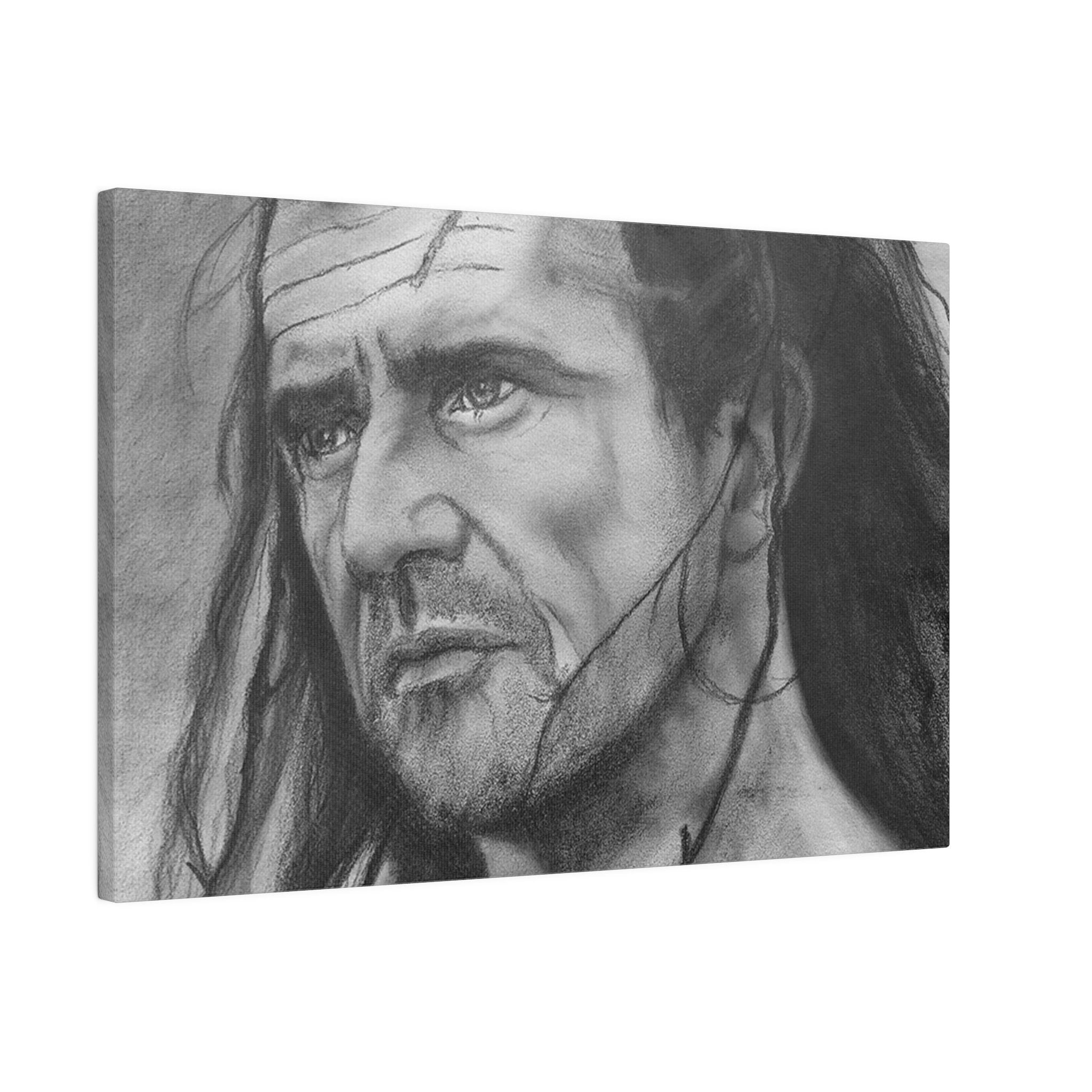 Braveheart William Wallace Sketch Custom Canvas Wall Print