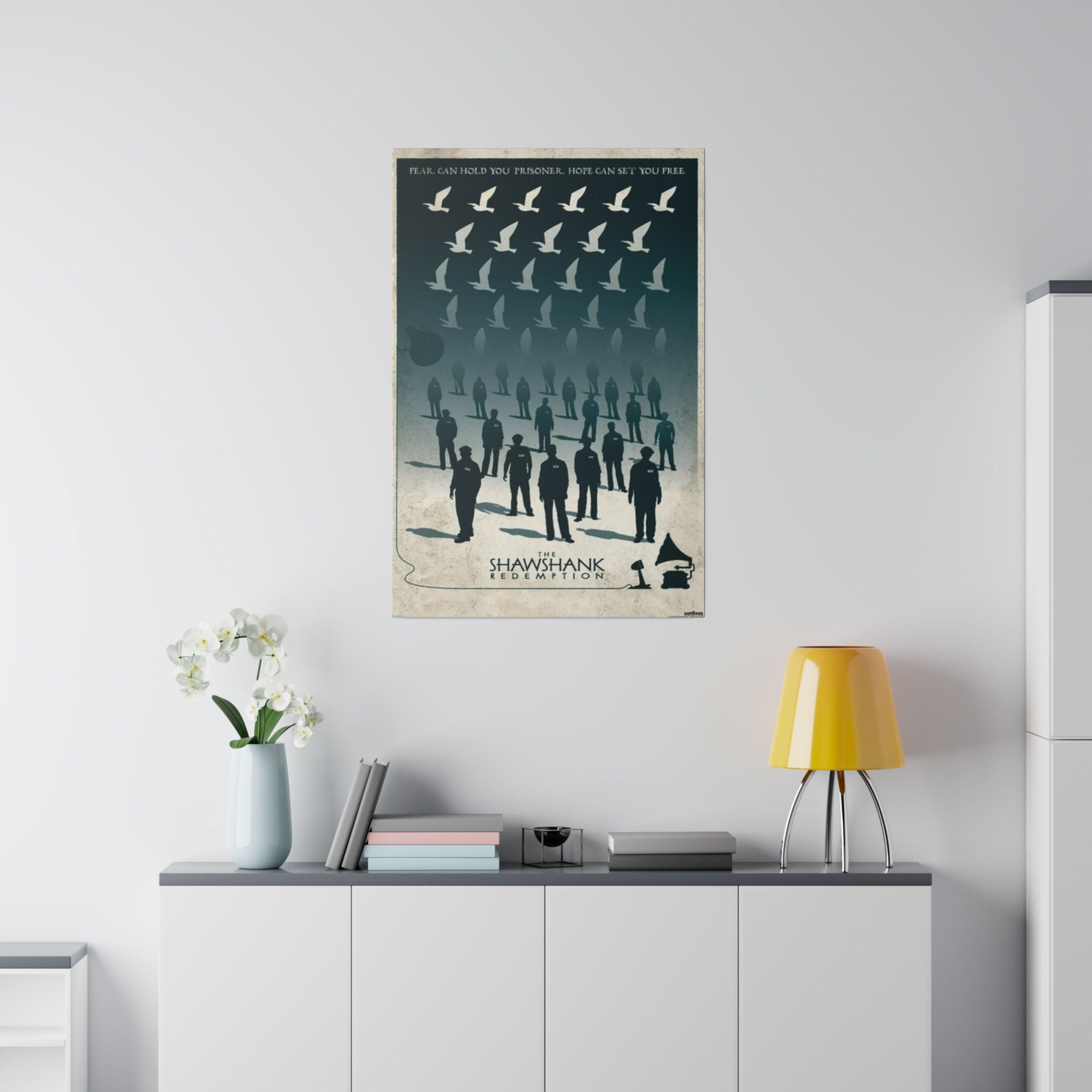 The Shawshank Redemption Abstract Movie Poster Custom Canvas Wall Print