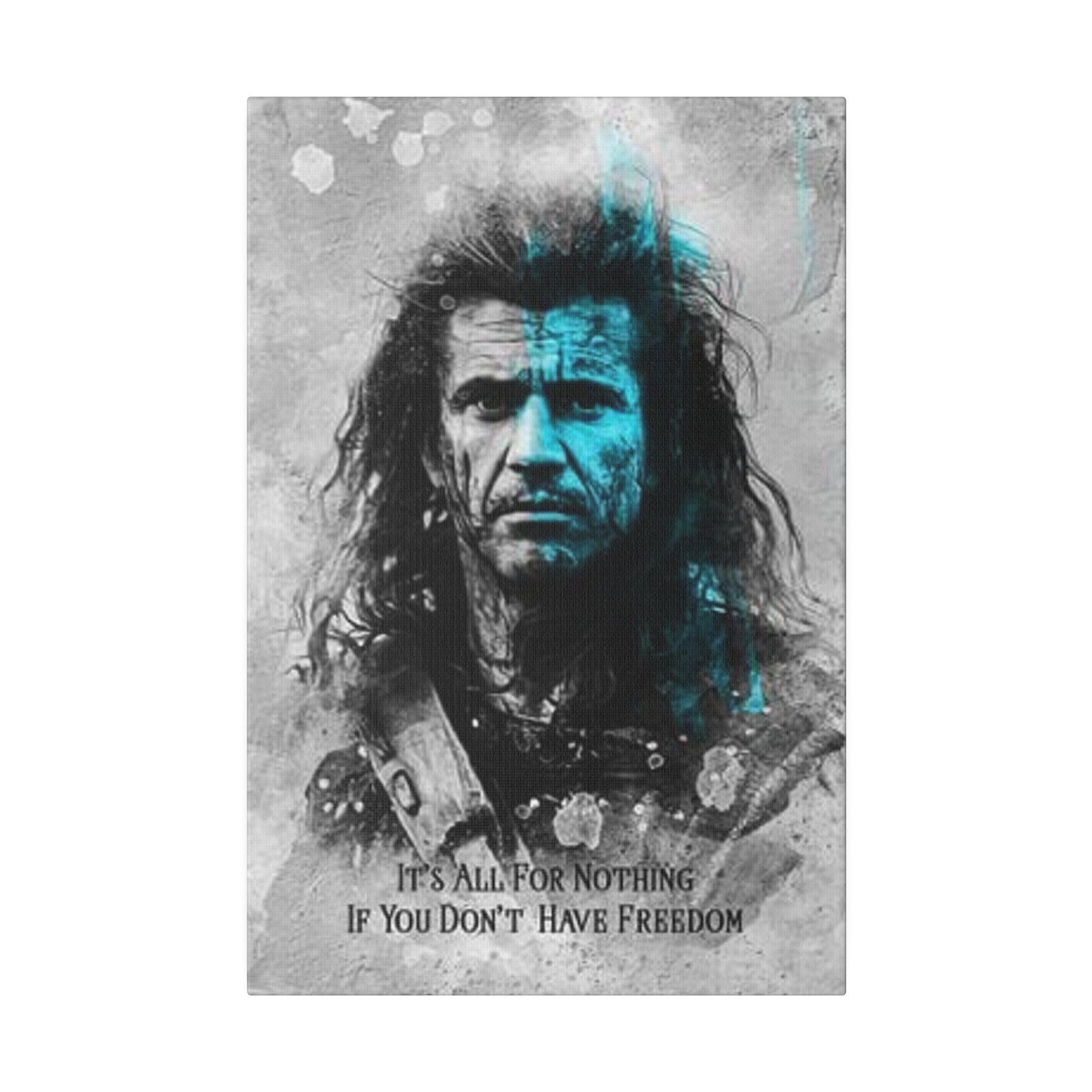 Braveheart Freedom Custom Canvas Wall Print