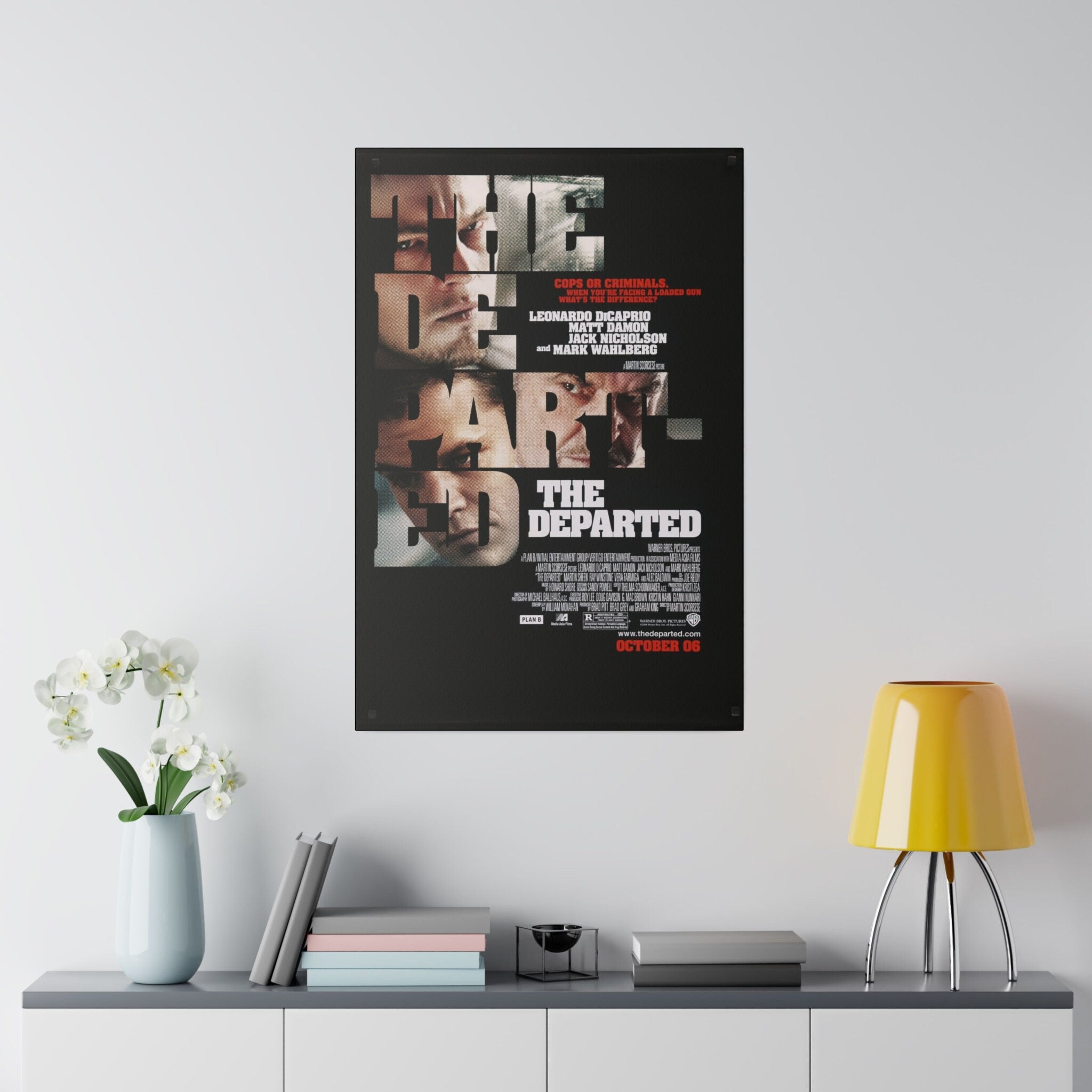 The Departed Movie Poster 2 Custom Canvas Wall Print