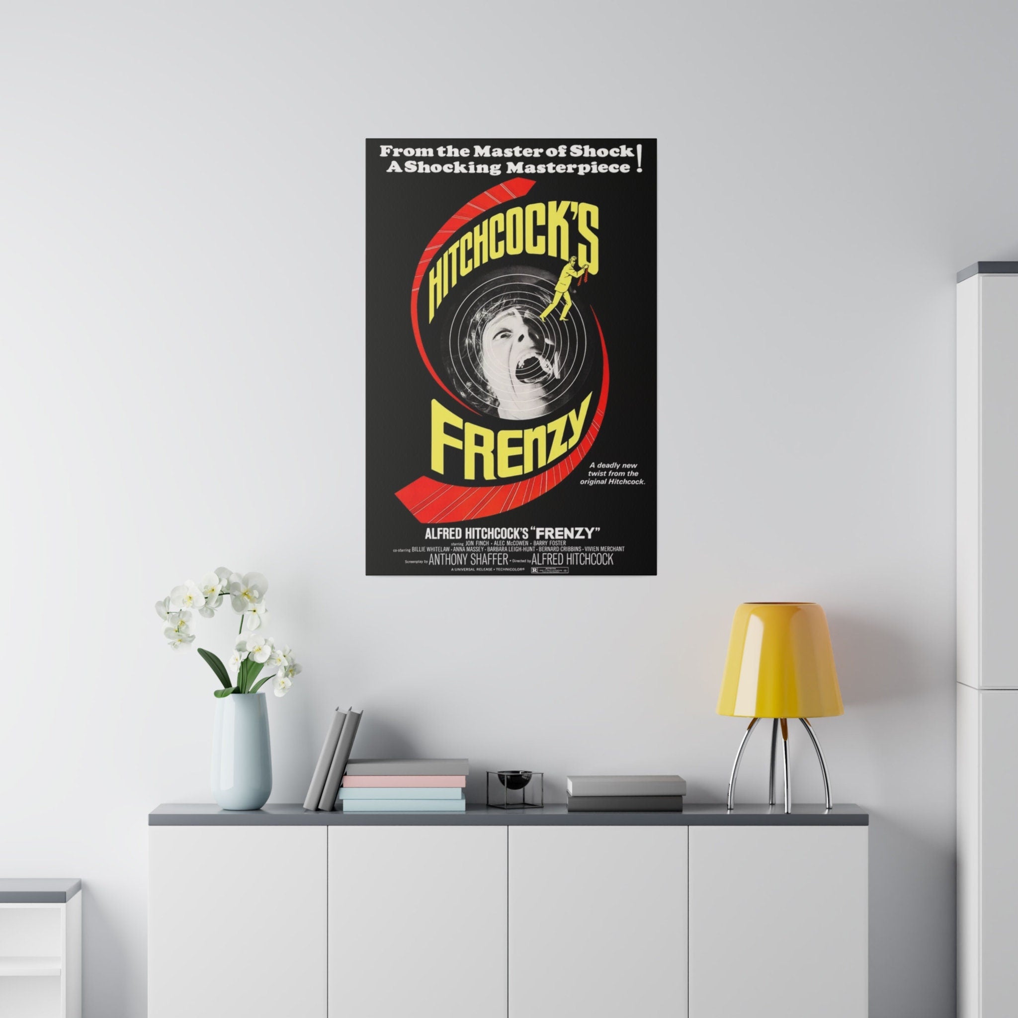 Alfred Hitchcock's Frenzy Movie Poster Custom Canvas Wall Print