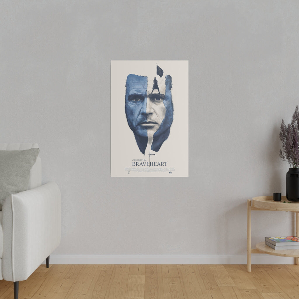 Braveheart The Face Of William Wallace Custom Canvas Movie Poster