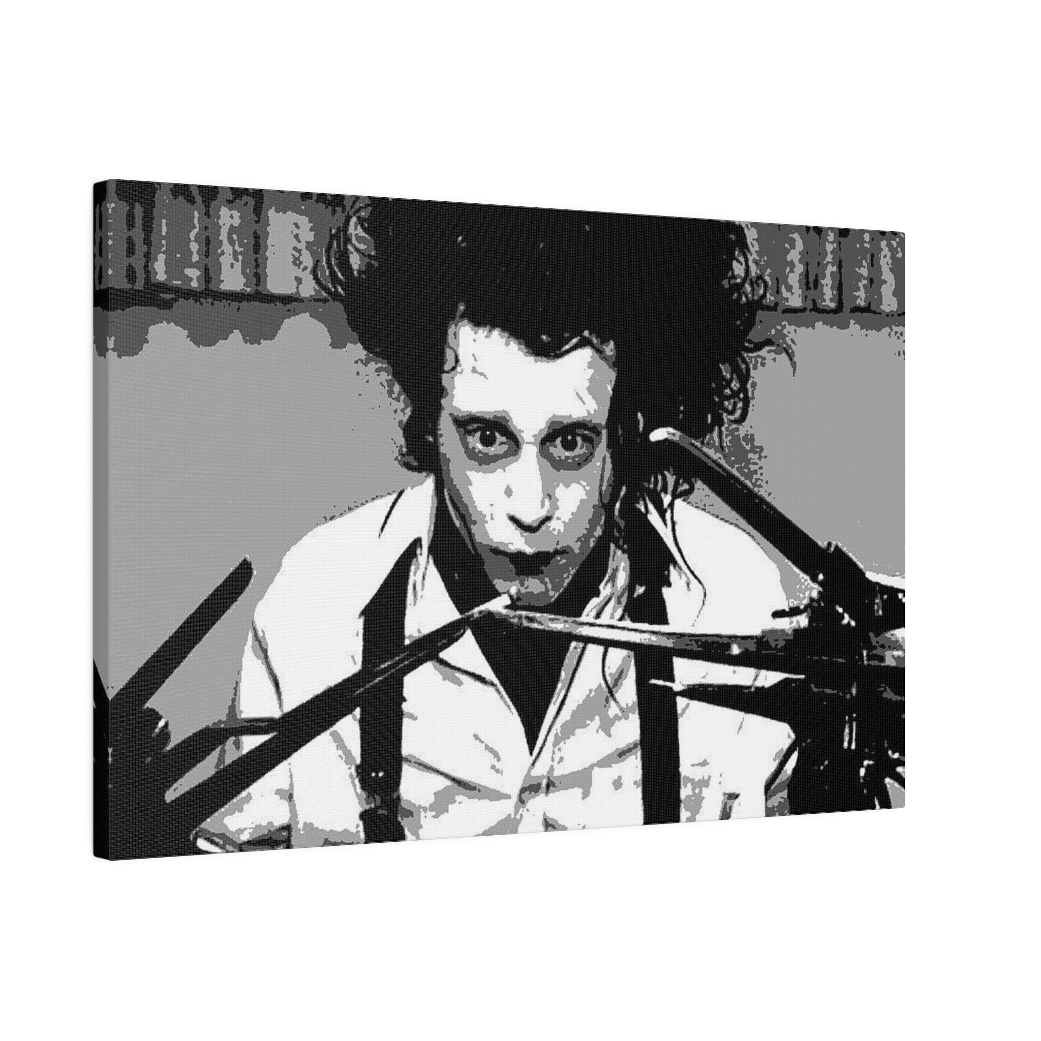 Edward Scissorhands B/W Abstract Custom Canvas Wall Print