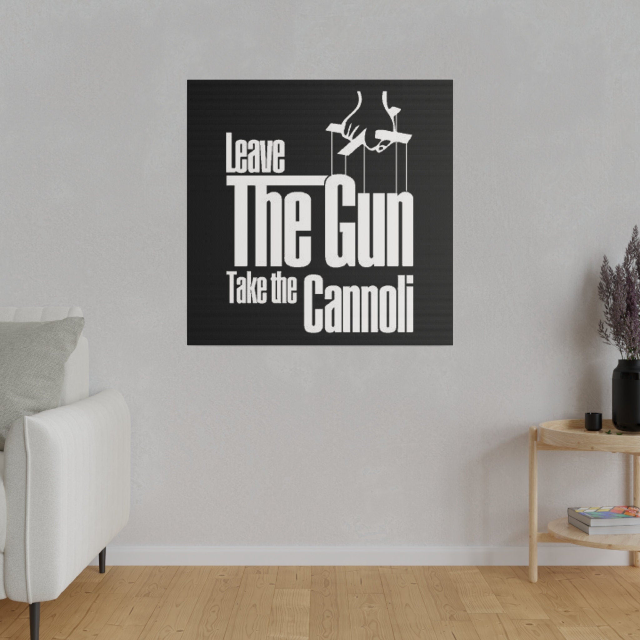 The Godfather "Leave The Gun, Take The Cannoli" Custom Canvas Wall Print