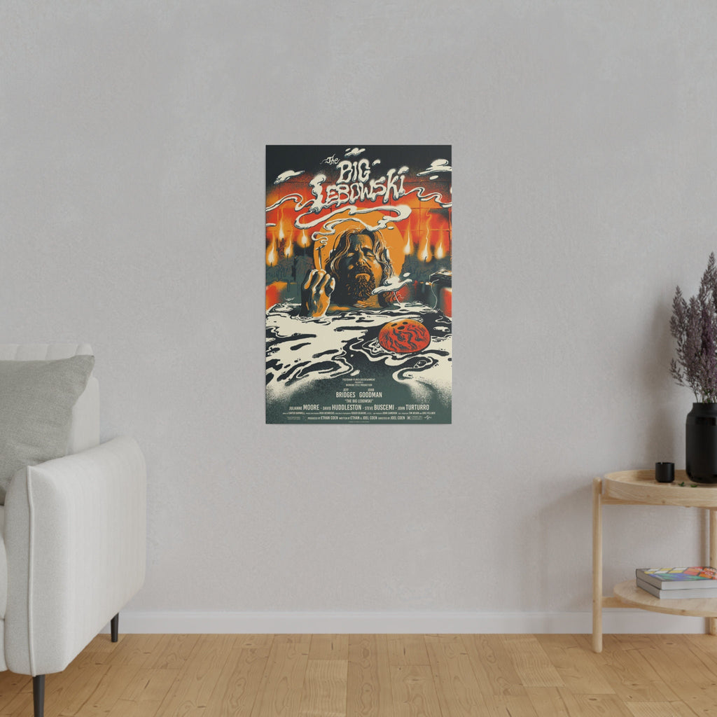 The Big Lebowski Cloud Movie Poster Custom Canvas Wall Print
