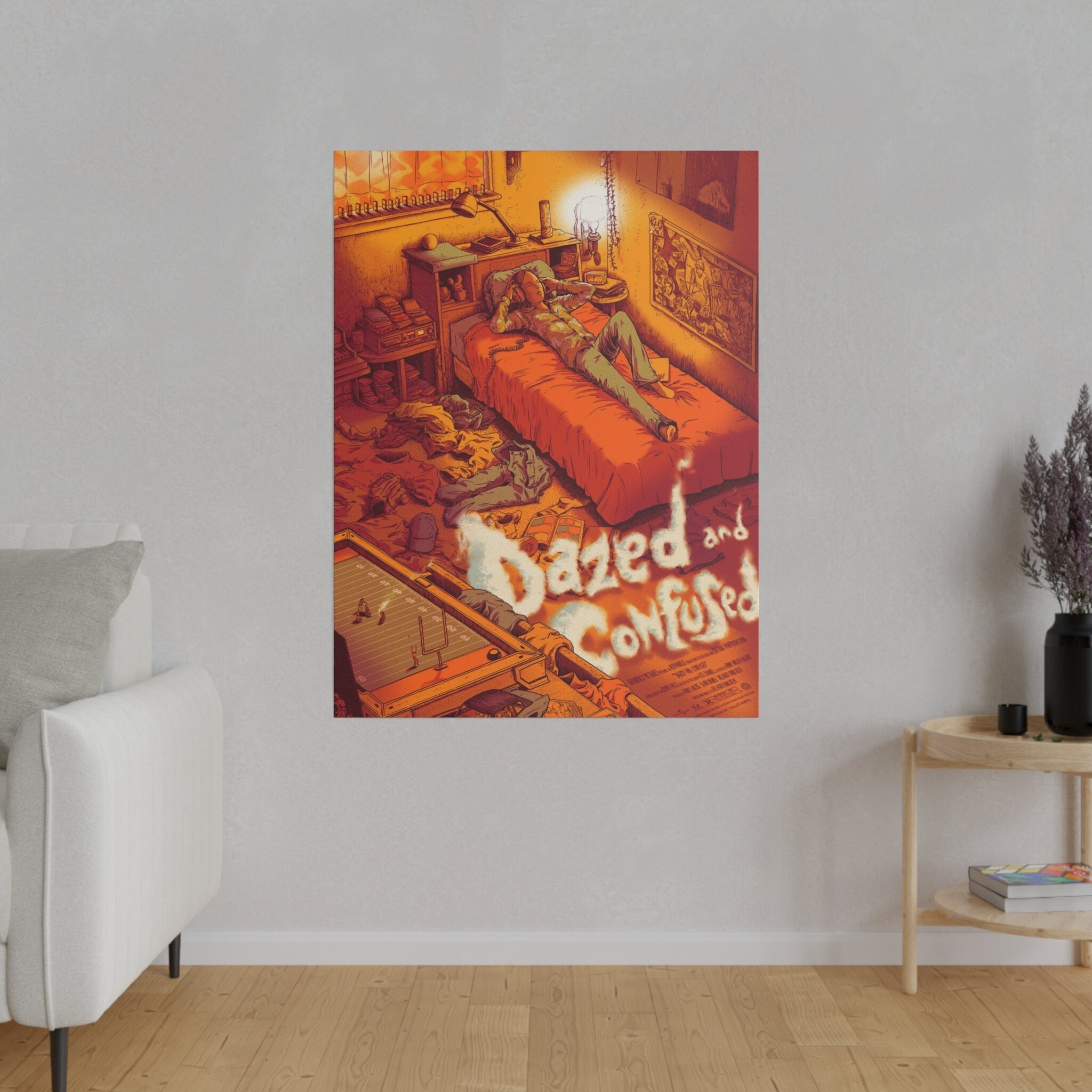 Dazed And Confused Animated Smoke Custom Canvas Wall Print