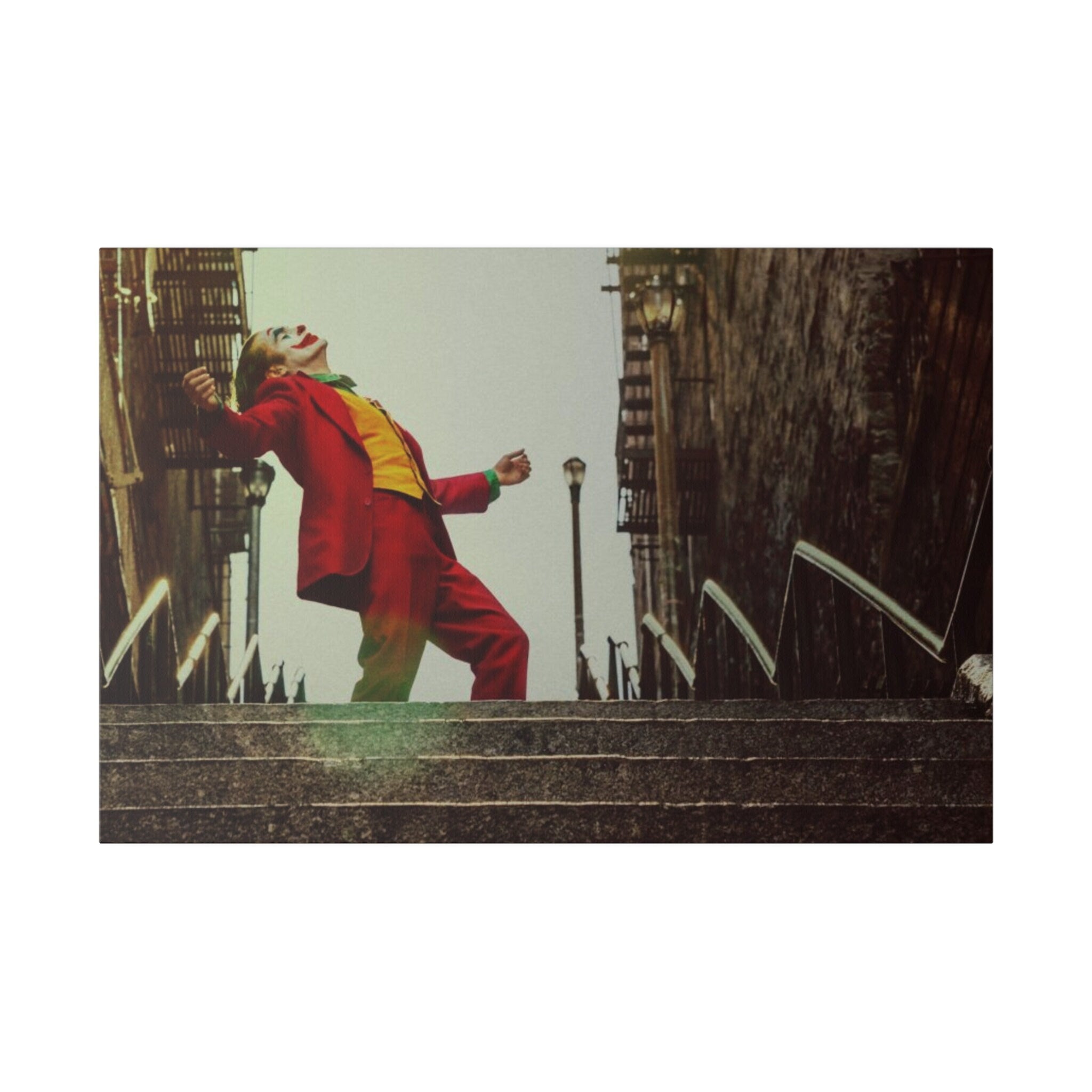 Joker Stairs Scene Custom Canvas Wall Print