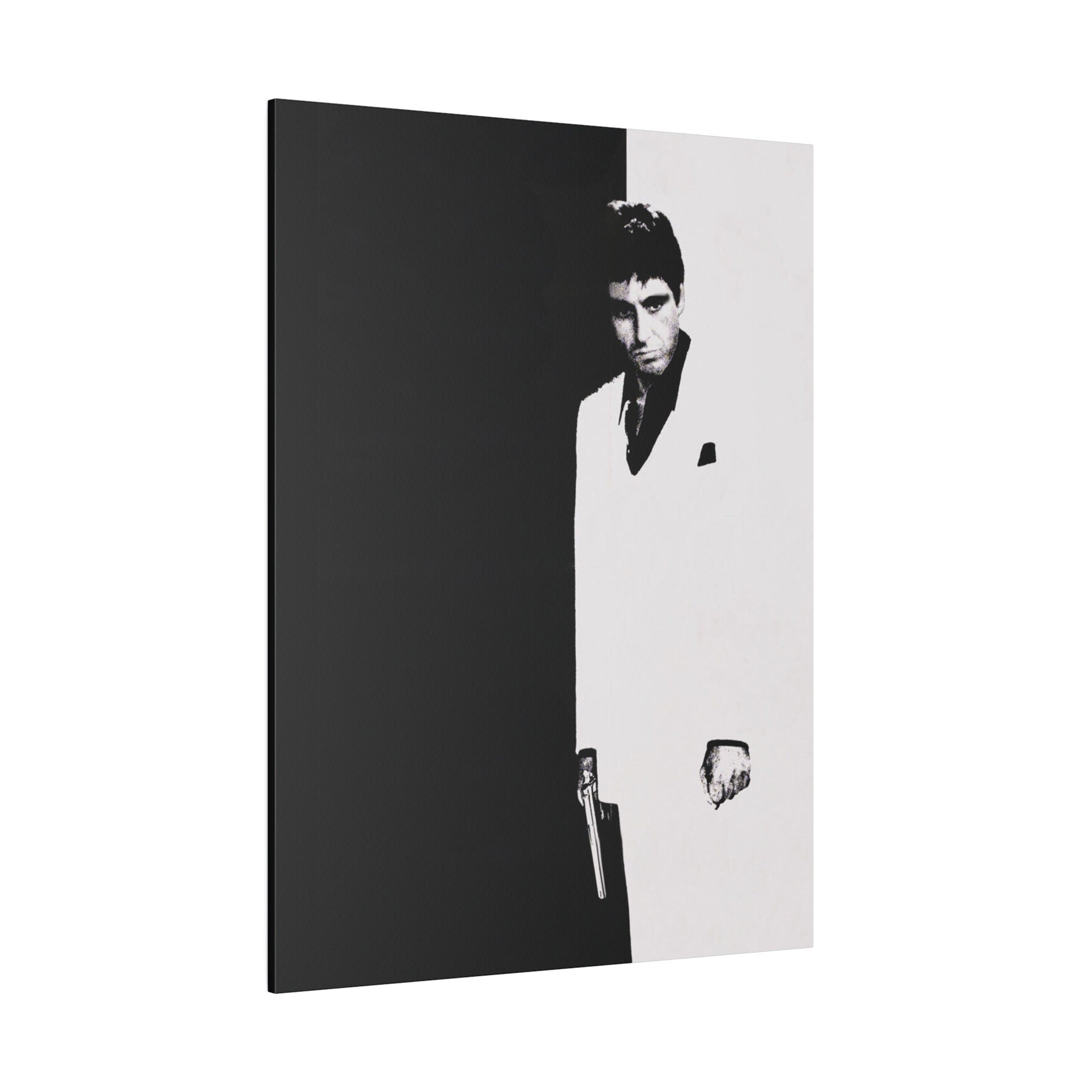 Scarface Tony Montana B/W Custom Canvas Wall Print