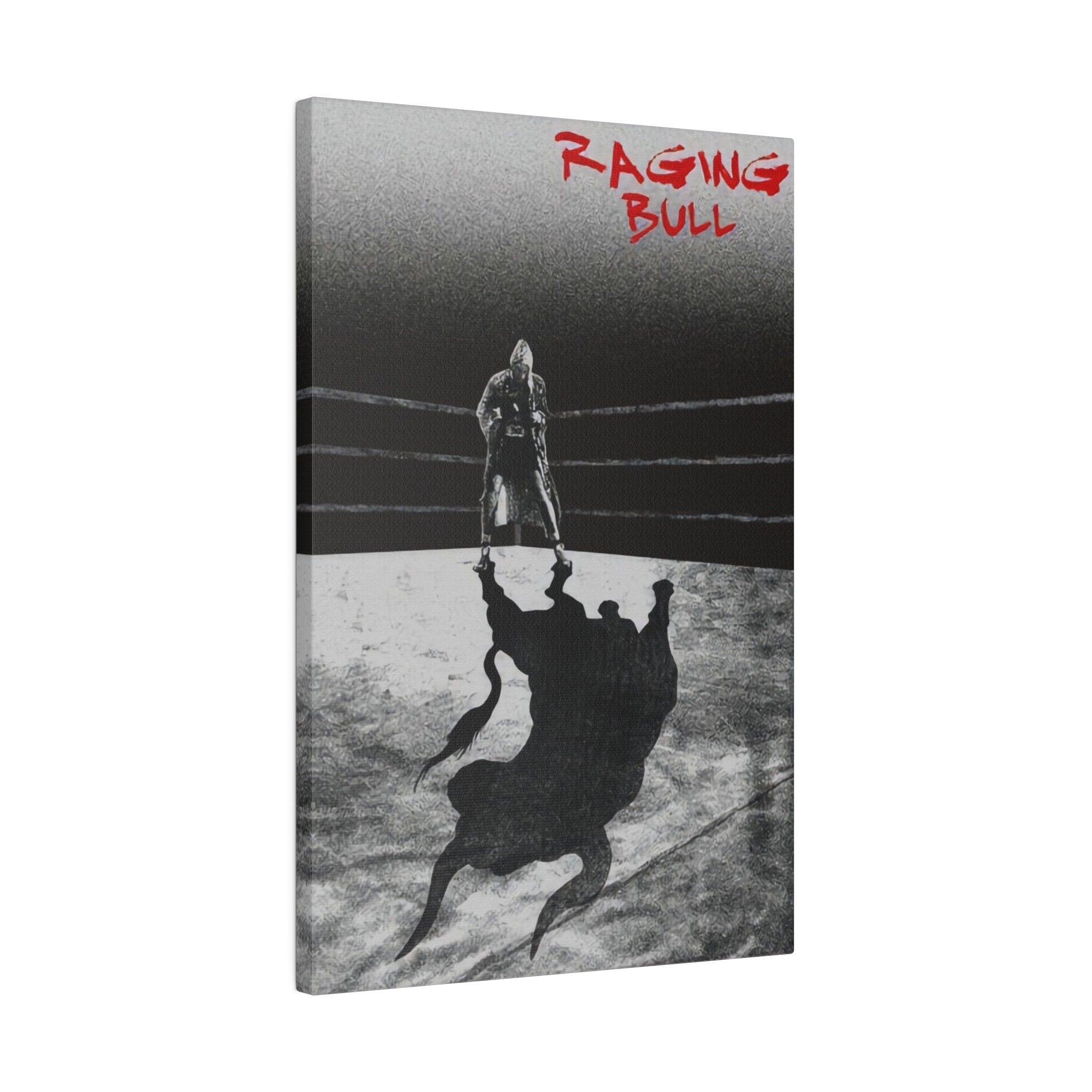 Raging Bull Abstract Poster Custom Canvas Wall Print