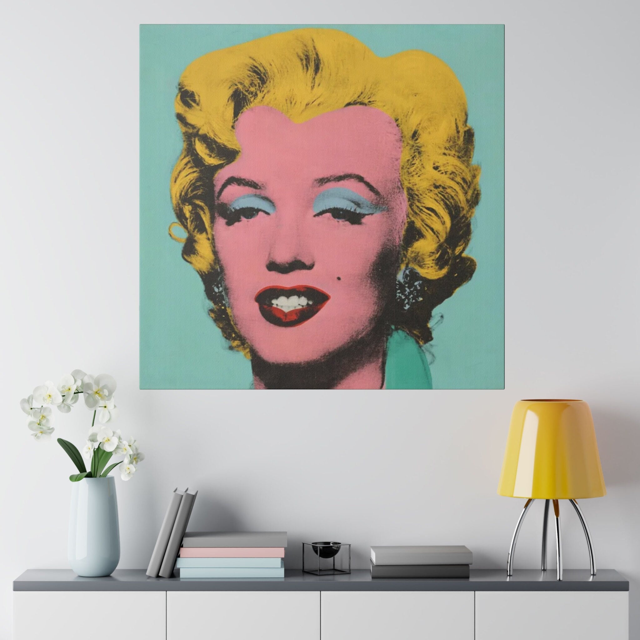 Marilyn Monroe Warhol Color Painting Custom Canvas Wall Print
