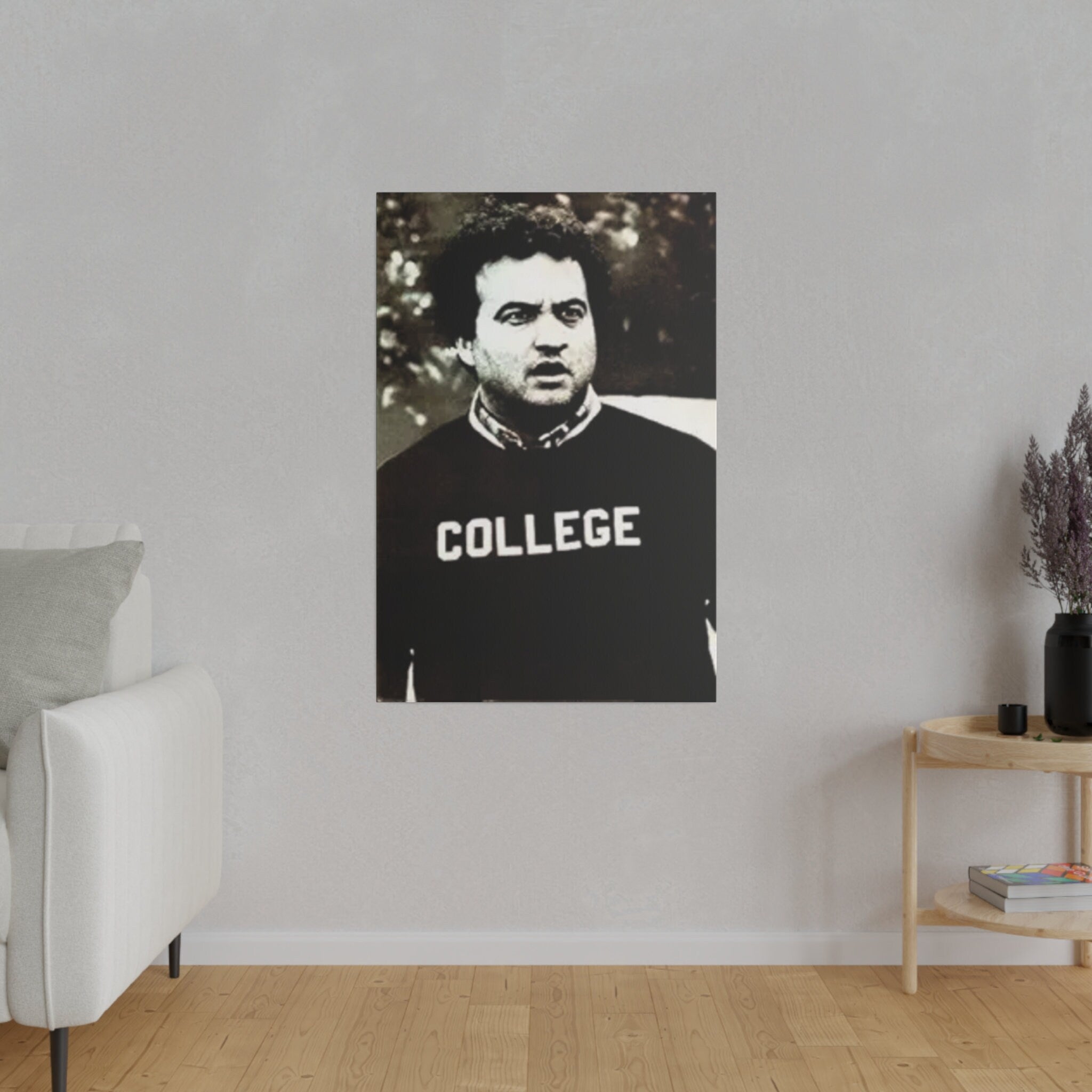 Animal House John Belushi College Poster Custom Canvas Wall Print