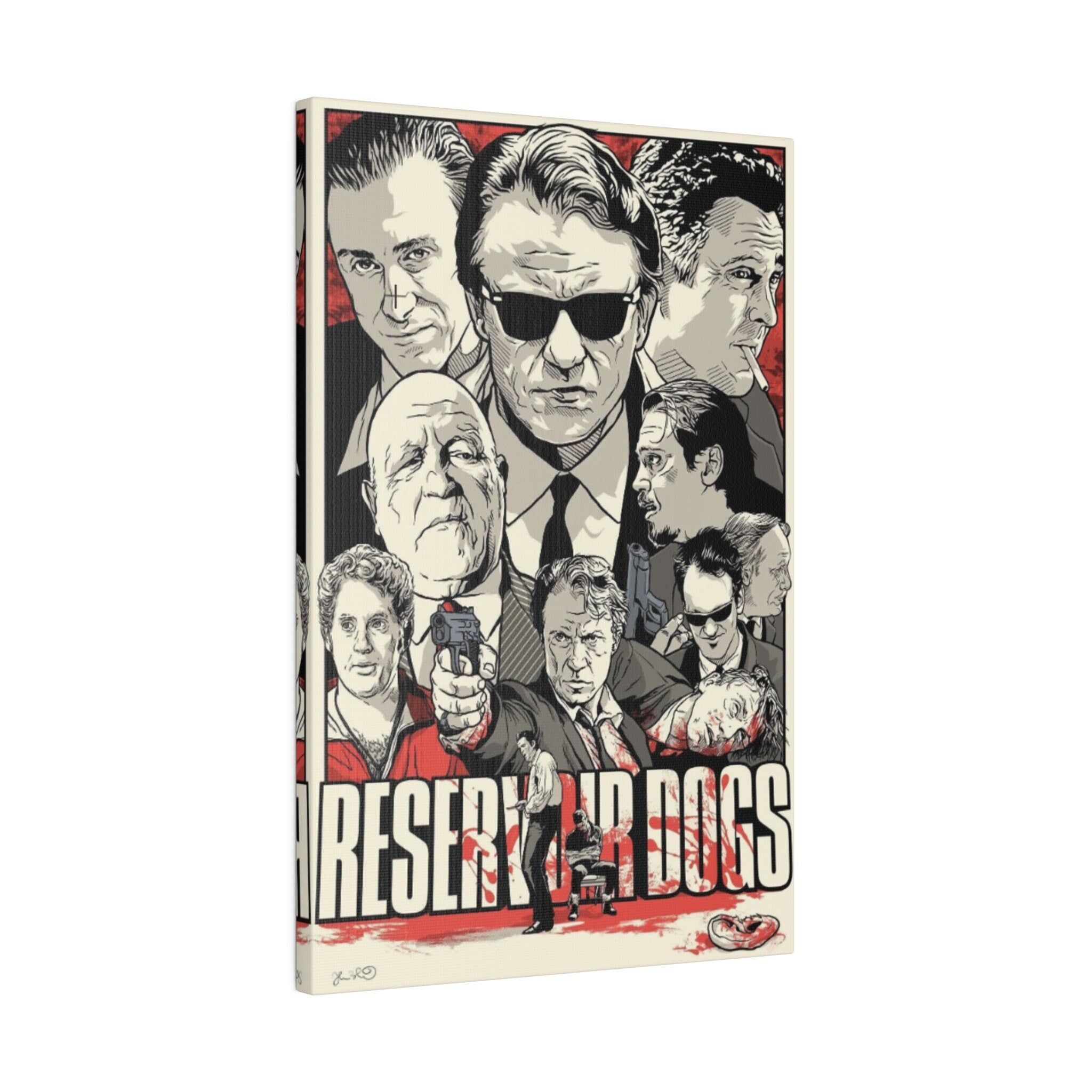 Reservoir Dogs Animated Movie Poster Custom Canvas Wall Print