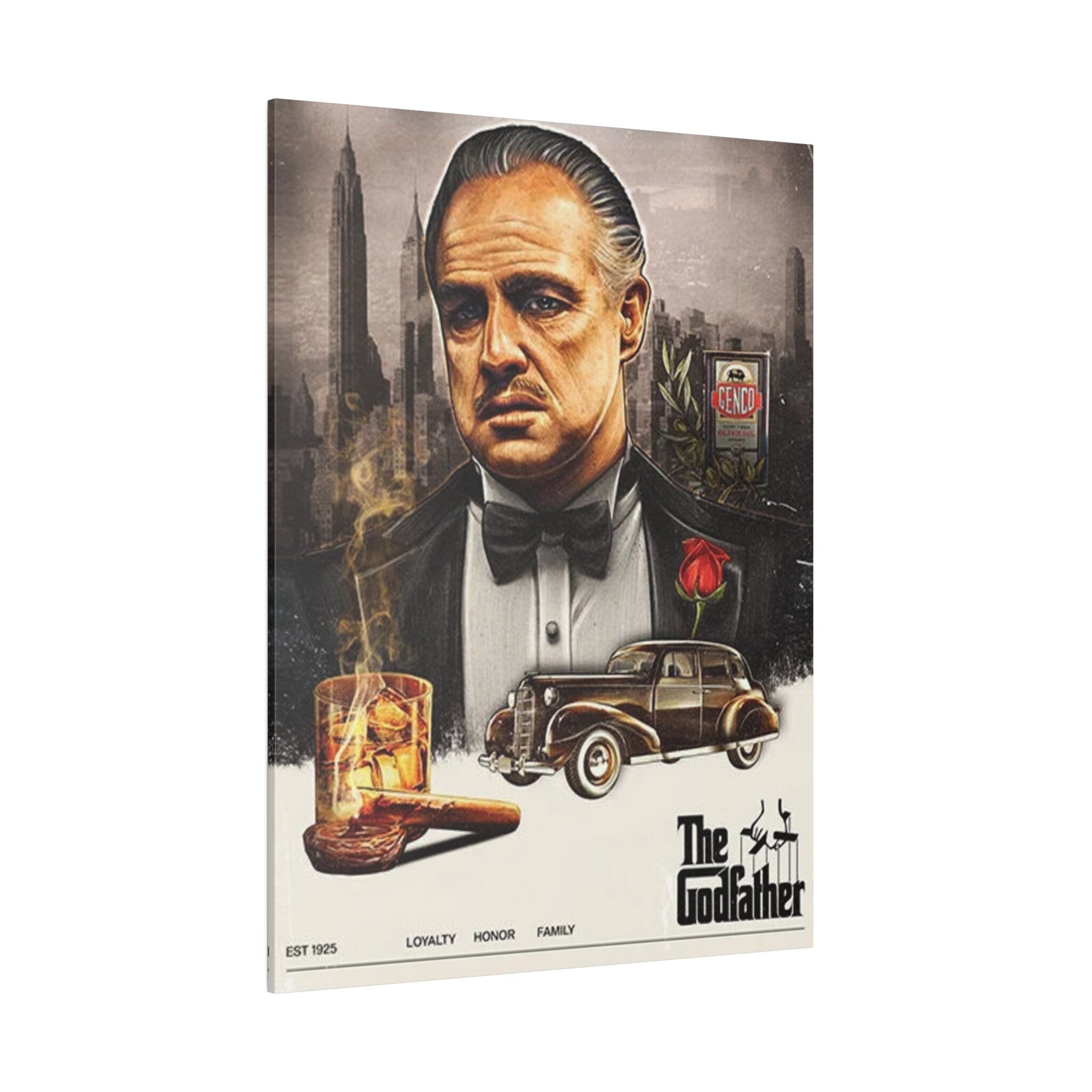 The Godfather Vintage Custom Canvas Wall Print
