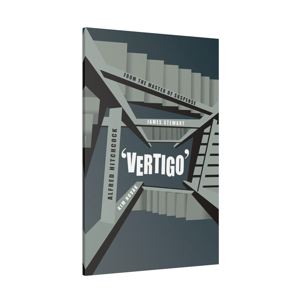 Alfred Hitchcock's Vertigo Alternate Movie Poster Custom Canvas Wall Print