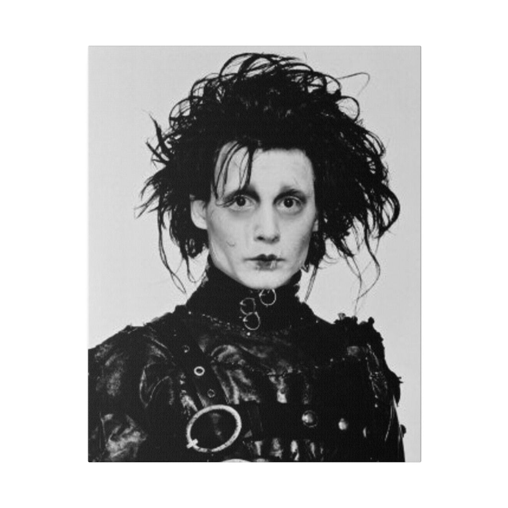 Edward Scissorhands B/W Photo Custom Canvas Wall Print