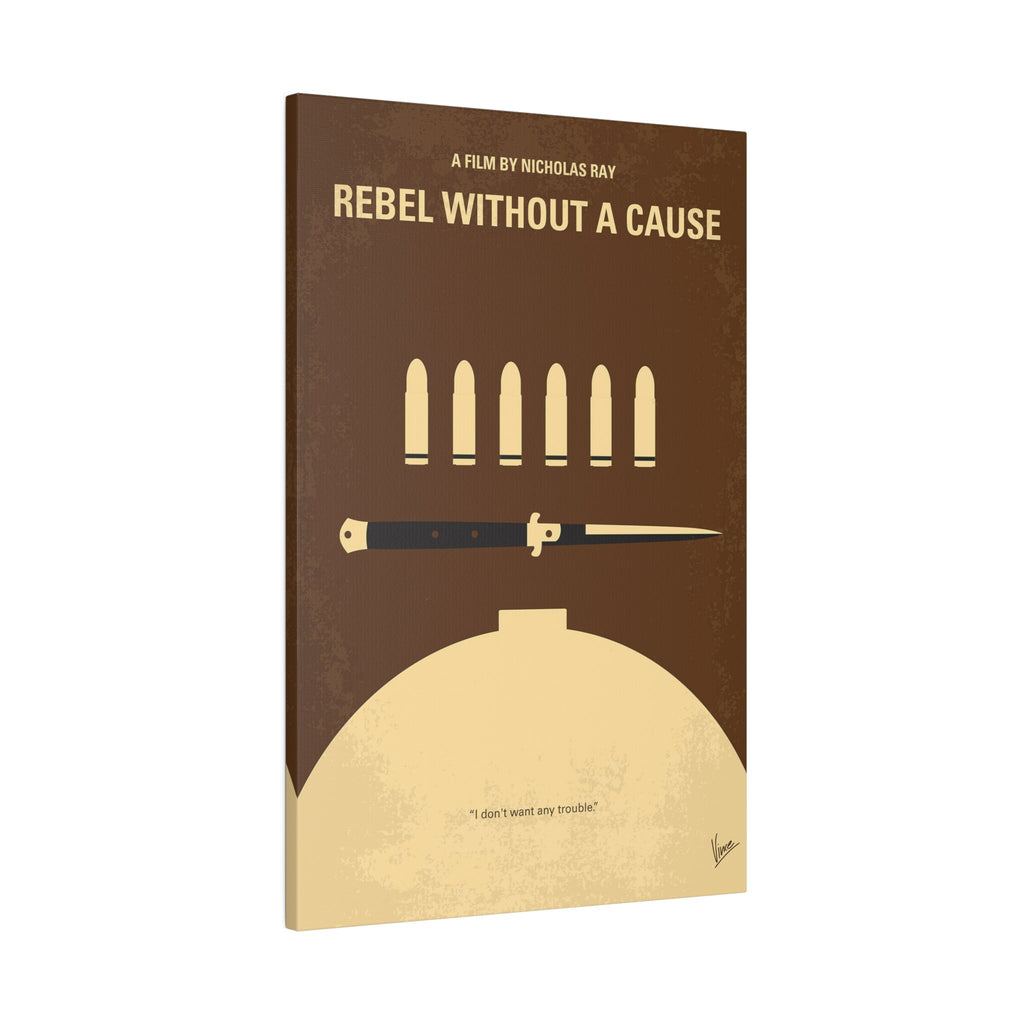 James Dean Rebel Without A Cause Minimalist Movie Poster Custom Canvas Wall Print