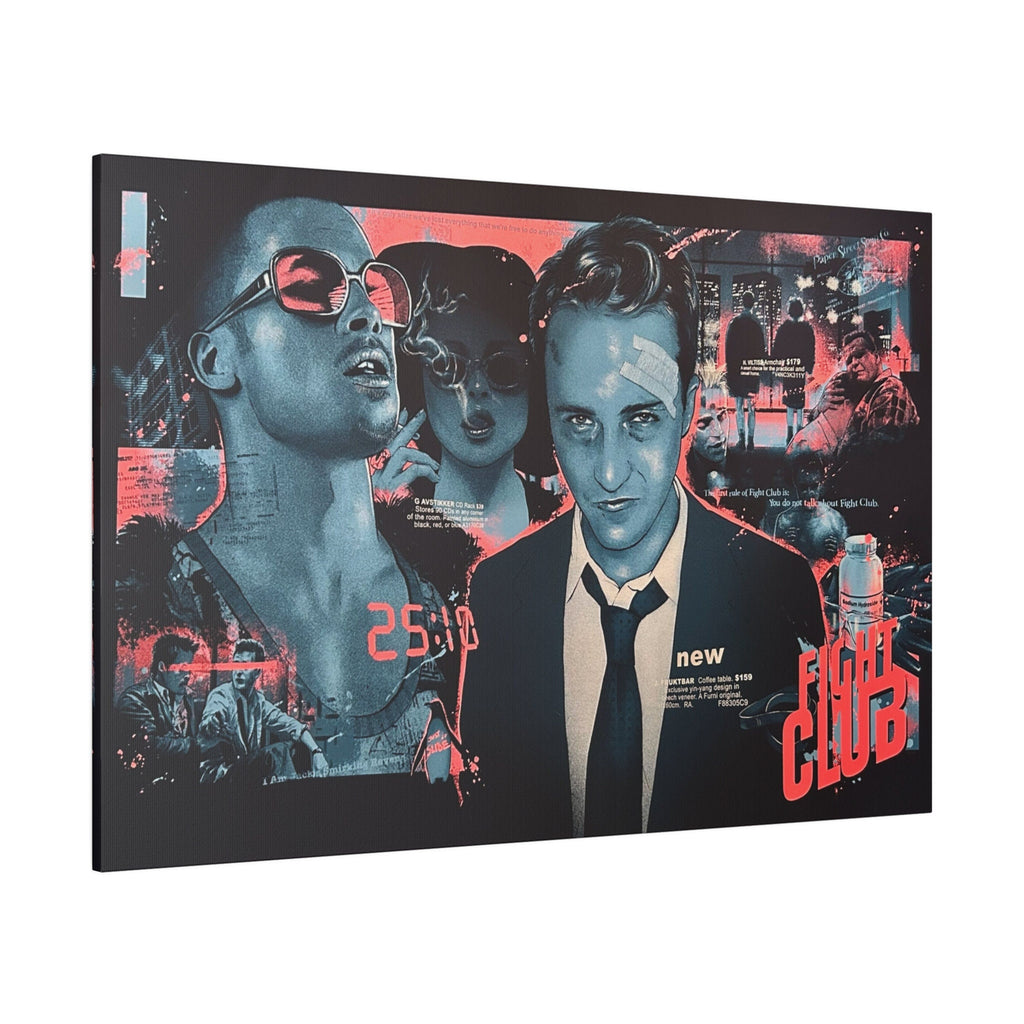 Fight Club Abstract Poster Custom Canvas Wall Print