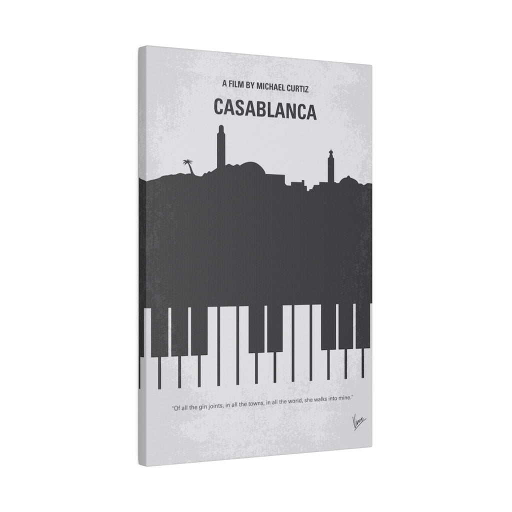 Casablanca Alternate Movie Poster Custom Canvas Wall Print