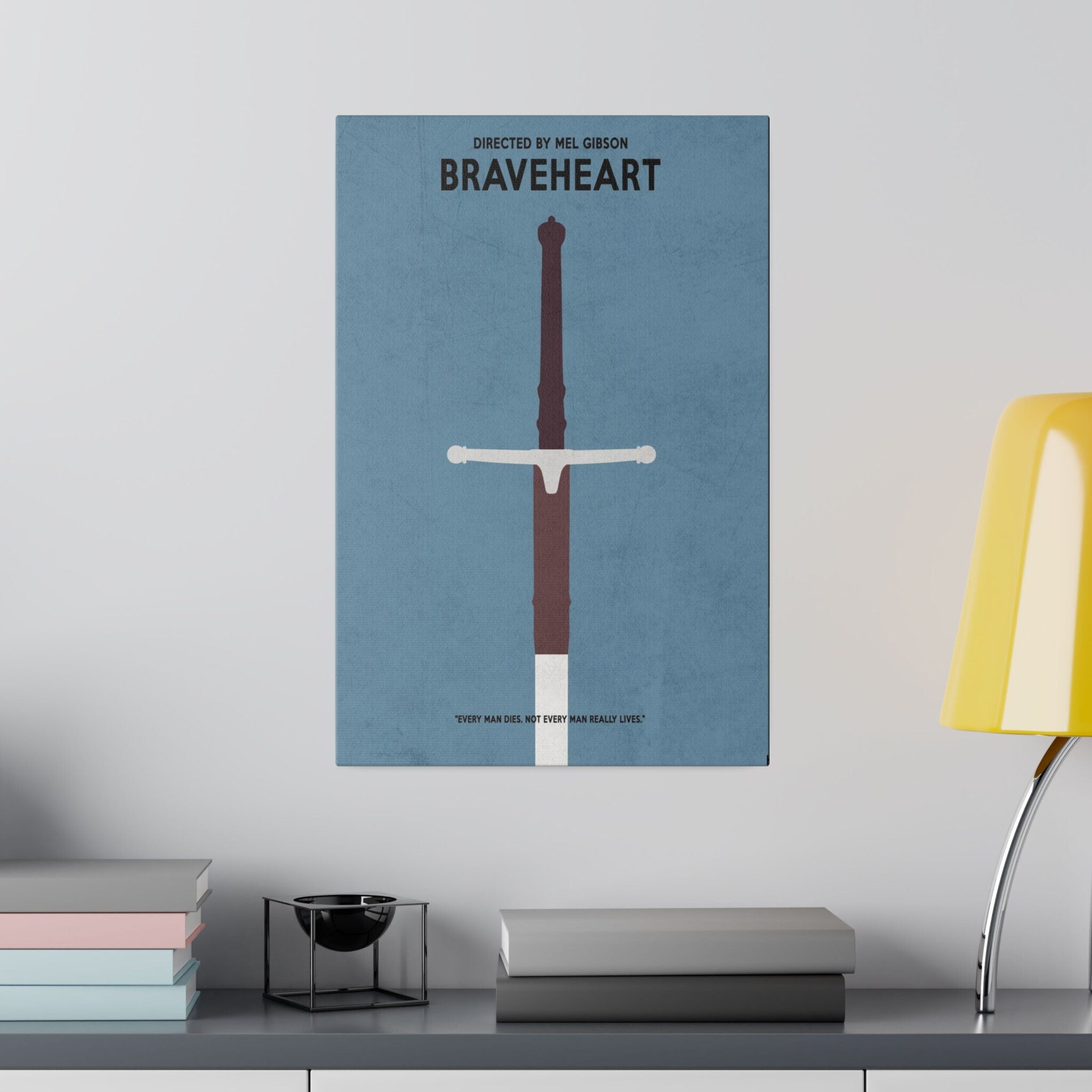 Braveheart Sword2 Custom Canvas Movie Poster
