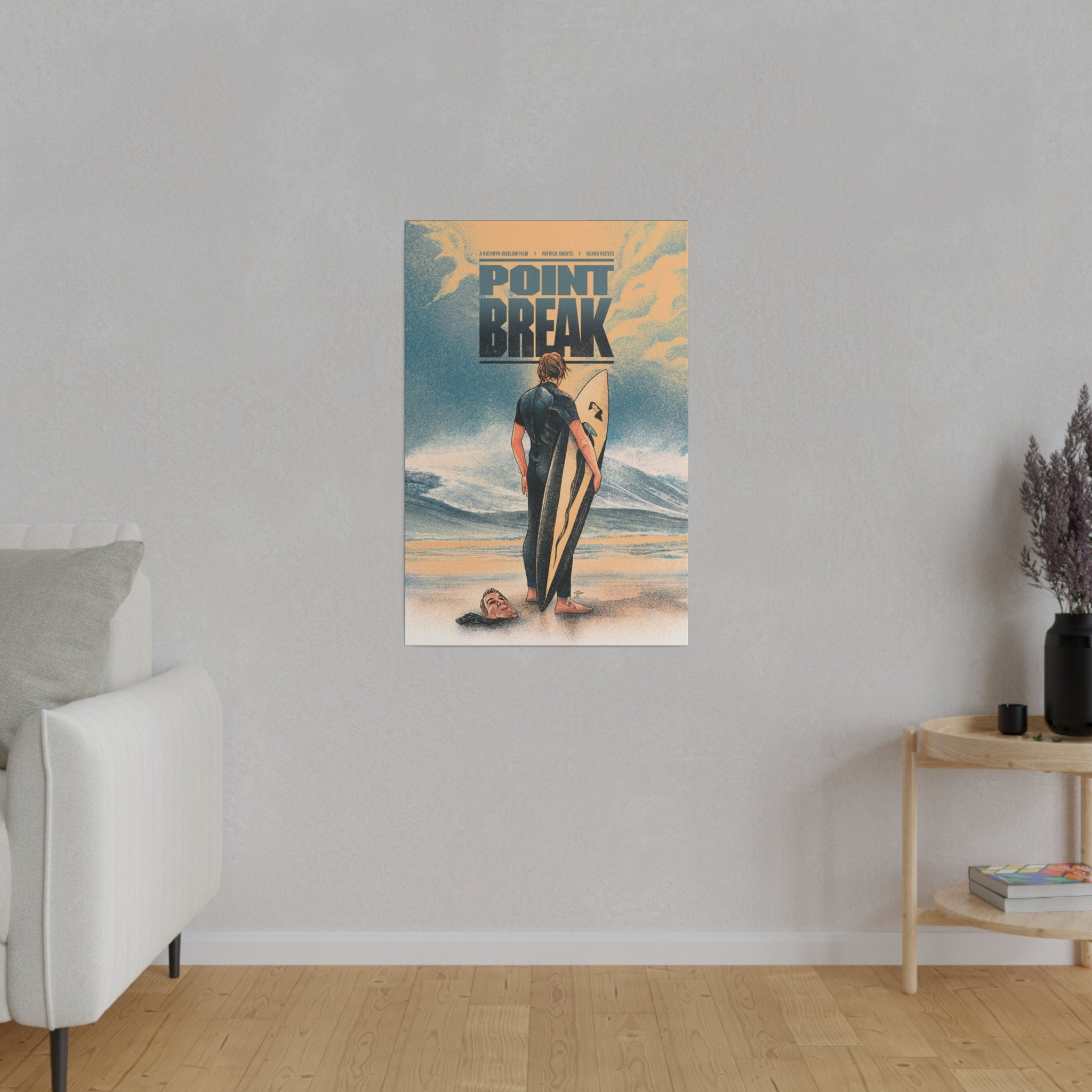 Point Break Bodhi Wave Custom Canvas Wall Print