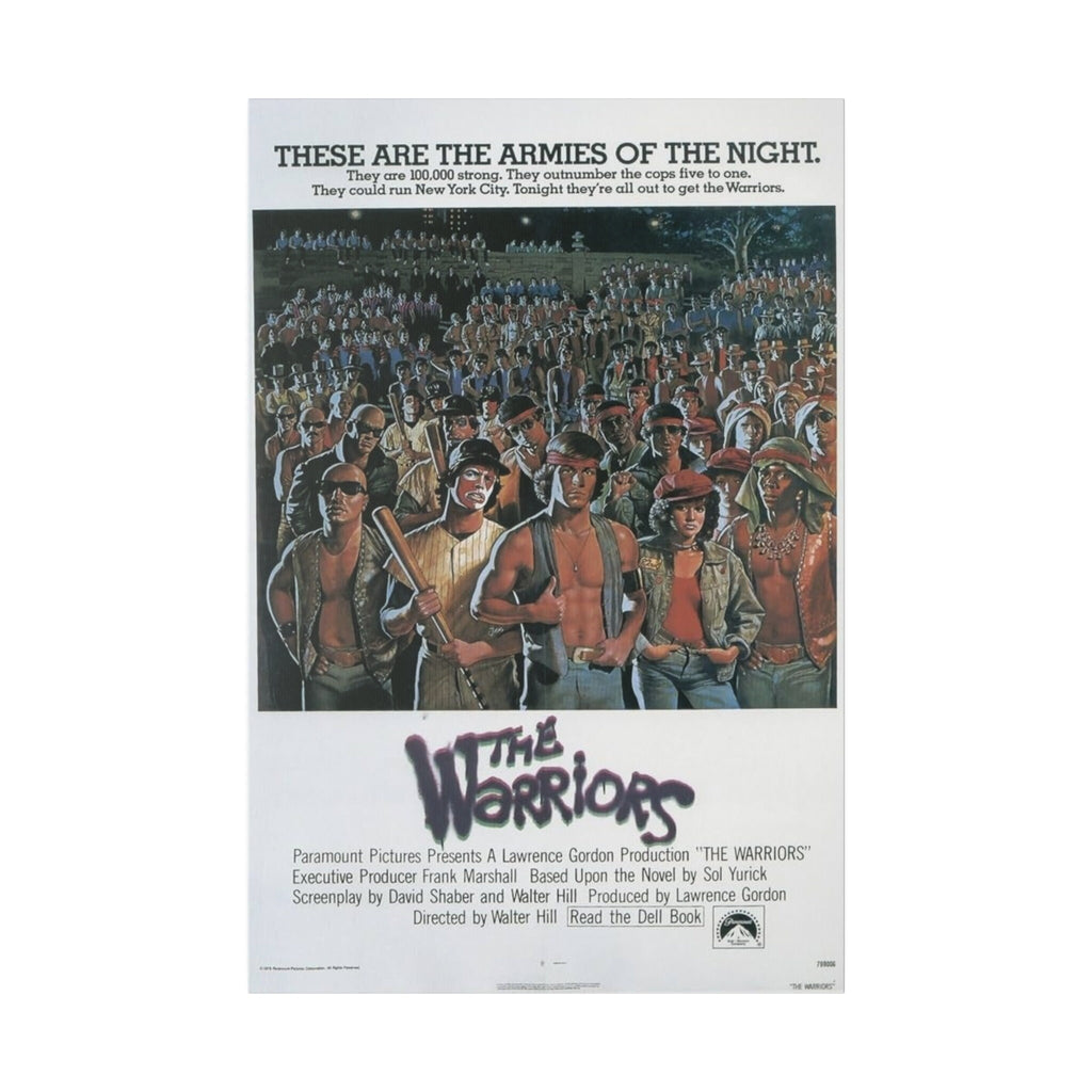 The Warriors Movie Poster Custom Canvas Wall Print