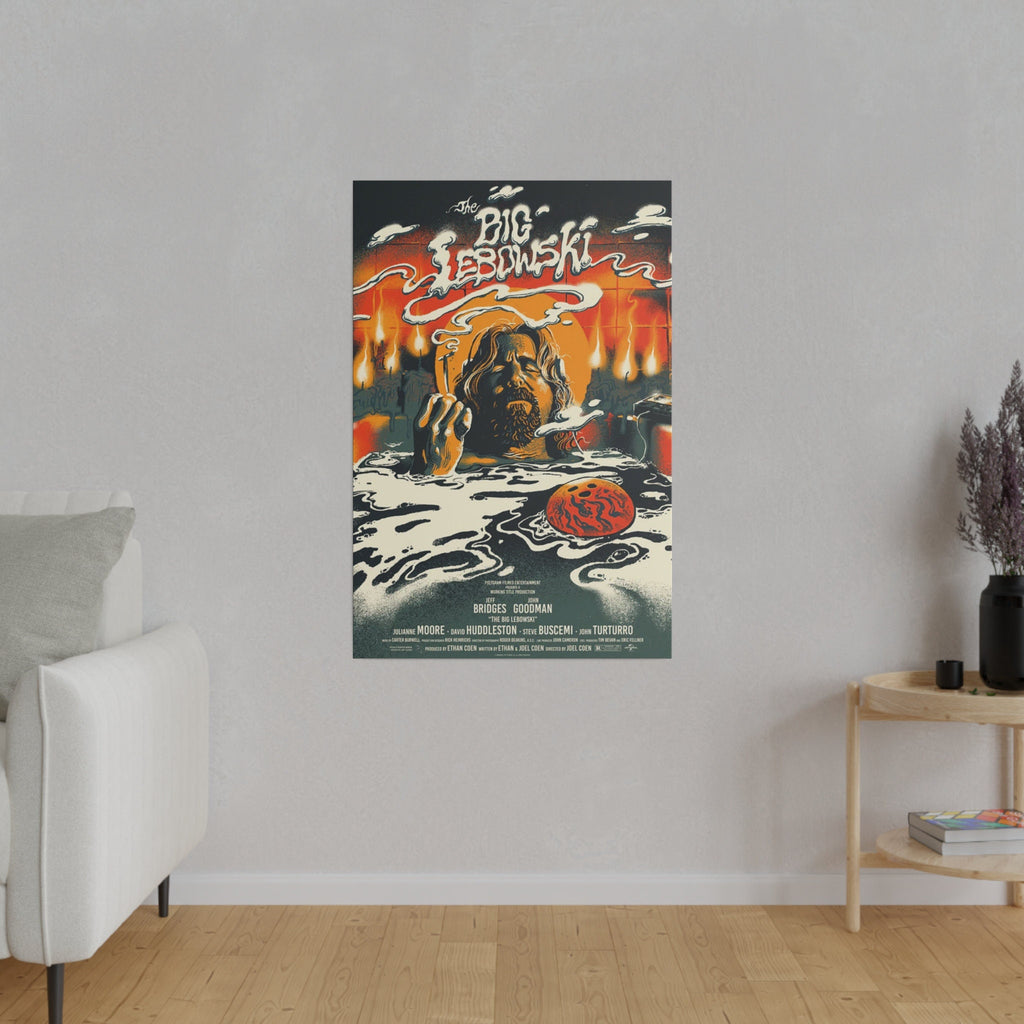The Big Lebowski Cloud Movie Poster Custom Canvas Wall Print