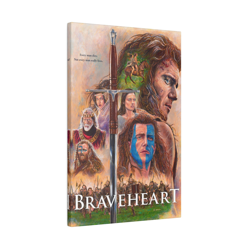 Braveheart "Every Man Dies" Custom Canvas Wall Print