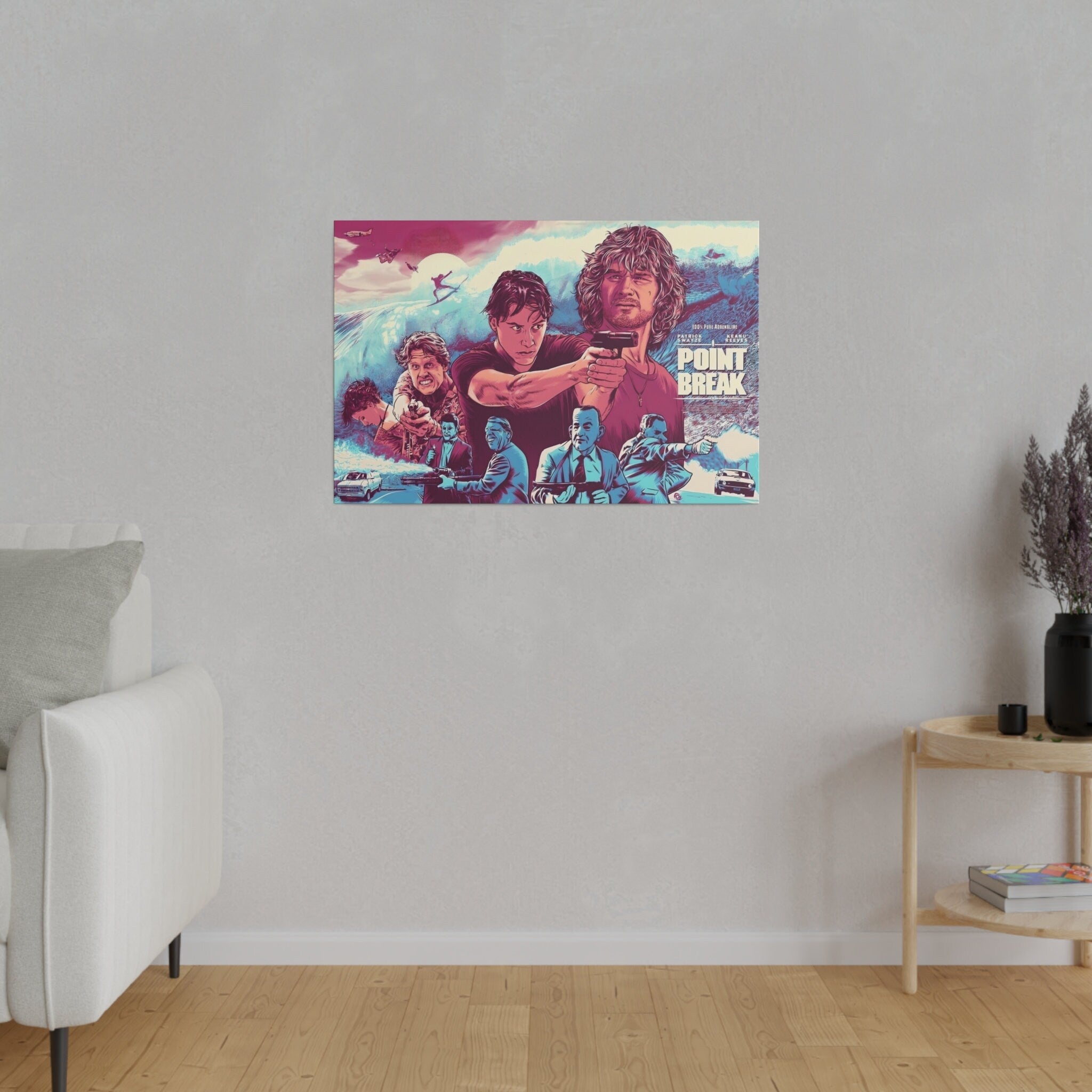 Point Break Canvas Wall Print "Point Break Animated Movie Poster Tribute"