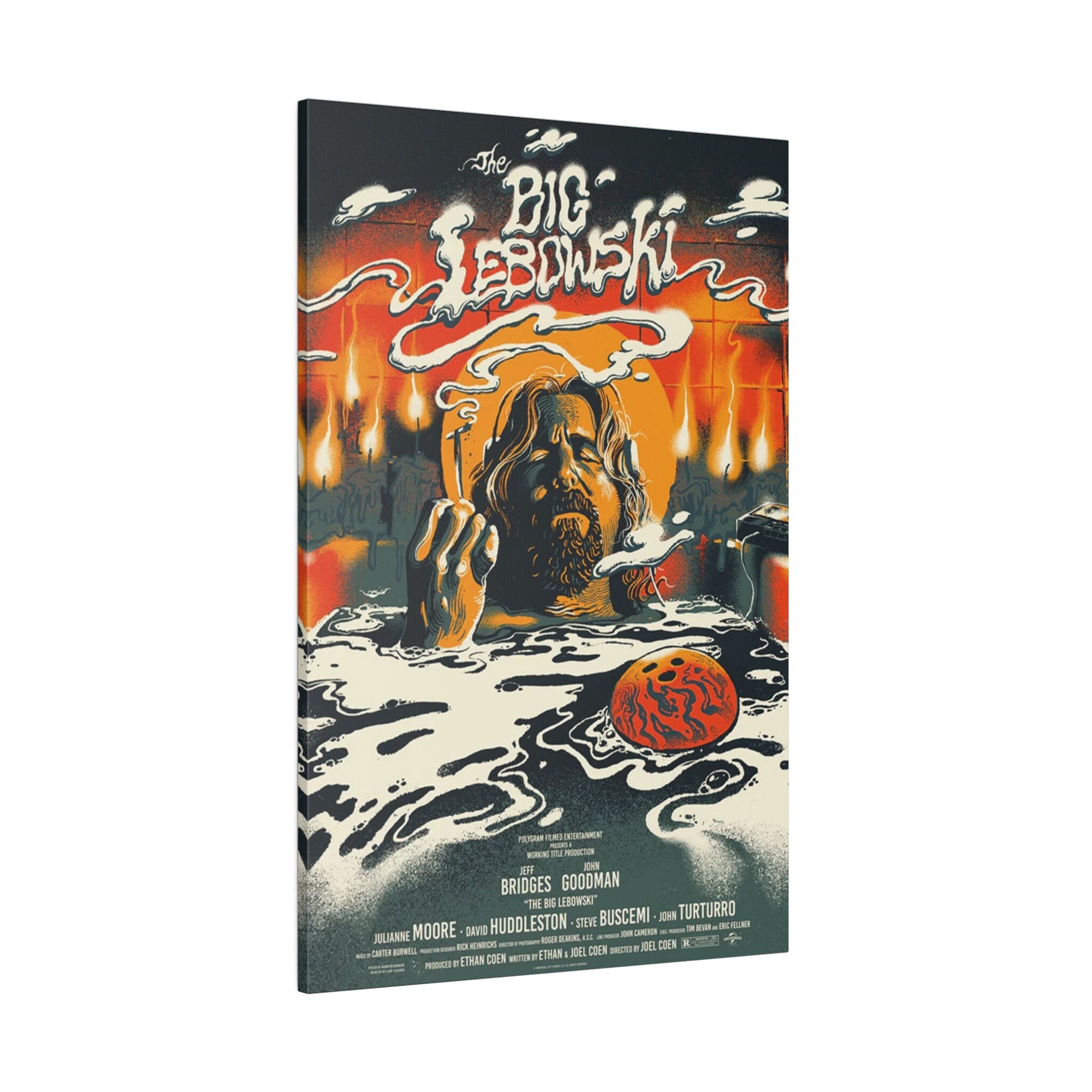 The Big Lebowski Cloud Movie Poster Custom Canvas Wall Print