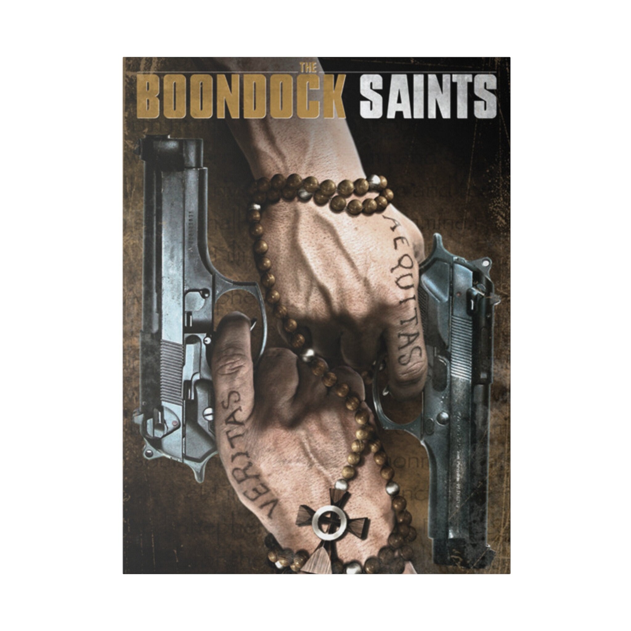The Boondock Saints Two Guns Custom Canvas Wall Print