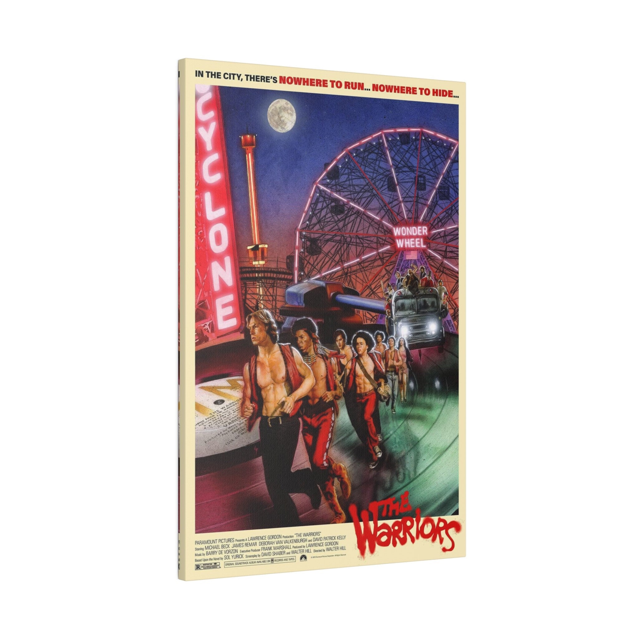 The Warriors Vintage Movie Poster Custom Canvas Wall Print
