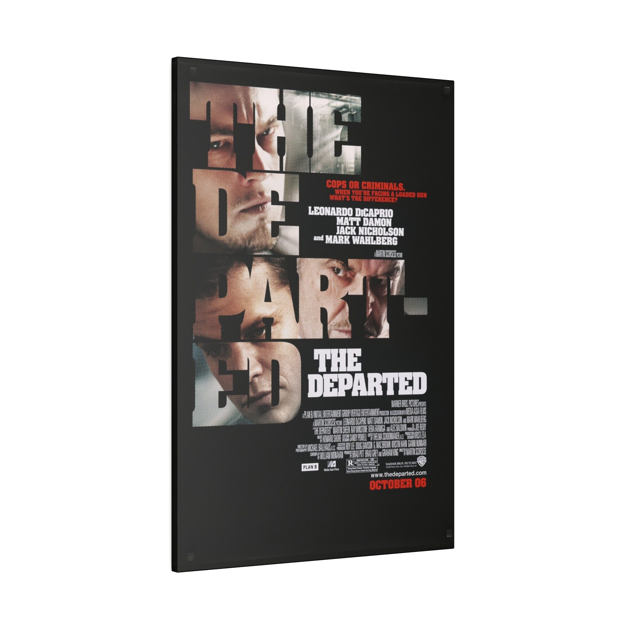 The Departed Movie Poster 2 Custom Canvas Wall Print