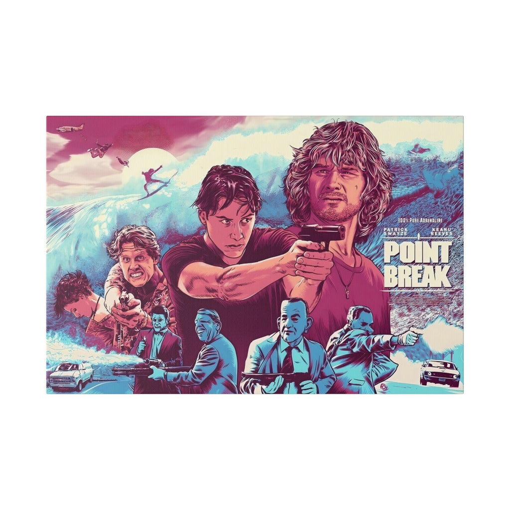 Point Break Canvas Wall Print "Point Break Animated Movie Poster Tribute"