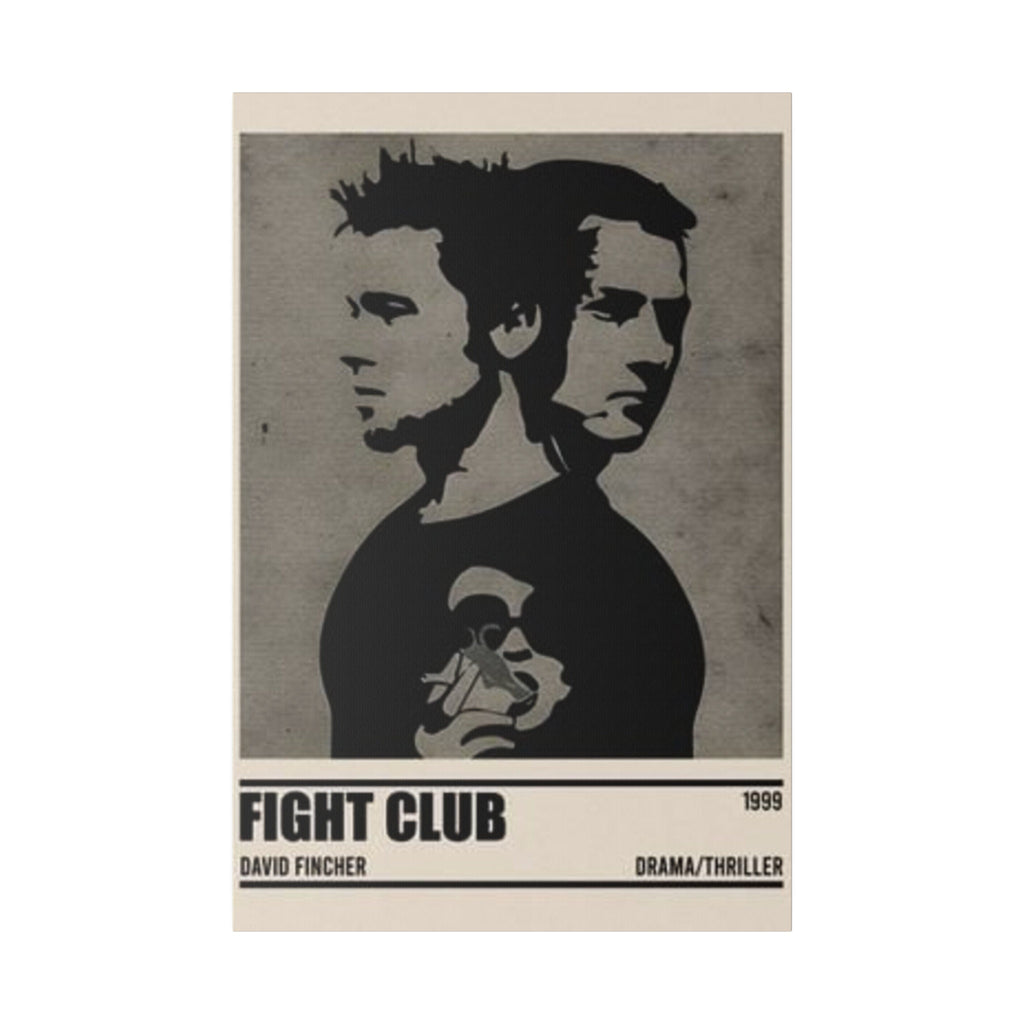 Fight Club Minimalist Movie Poster Custom Canvas Wall Print
