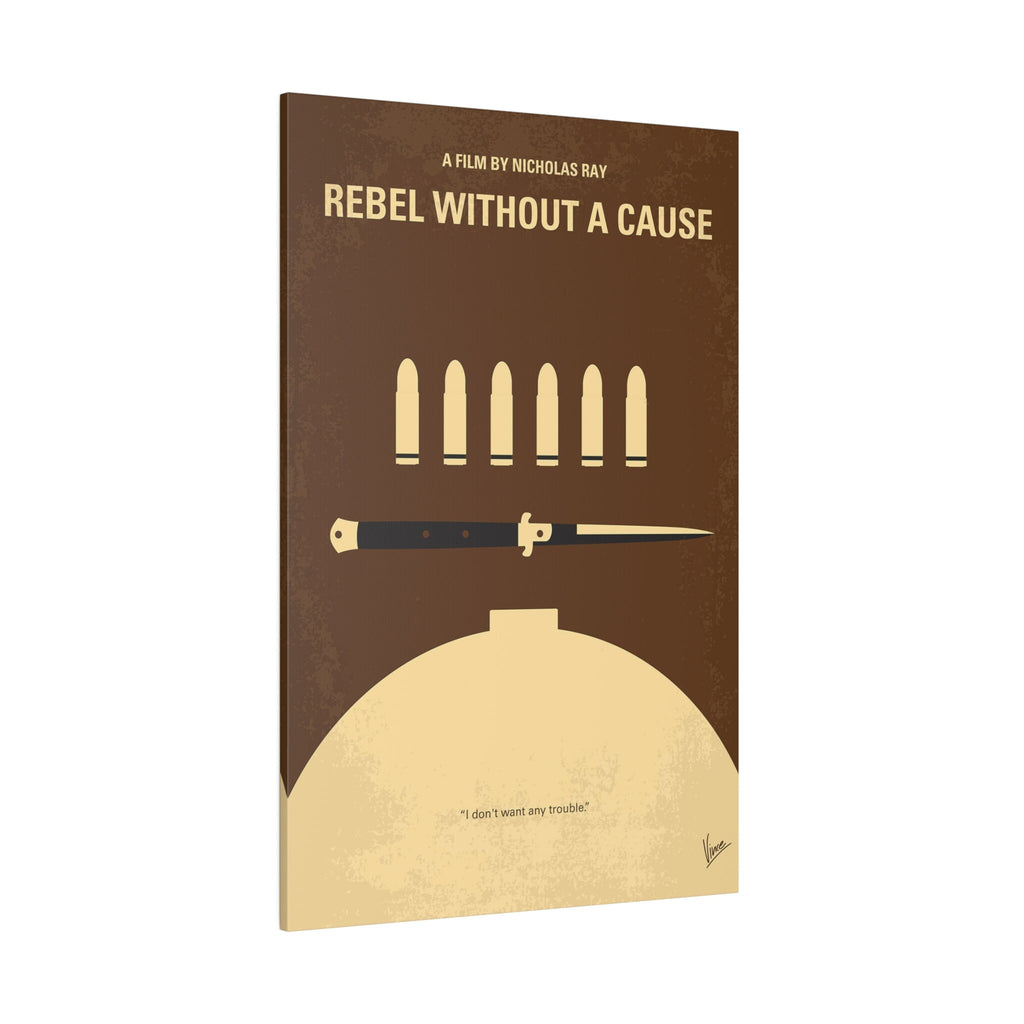 James Dean Rebel Without A Cause Minimalist Movie Poster Custom Canvas Wall Print