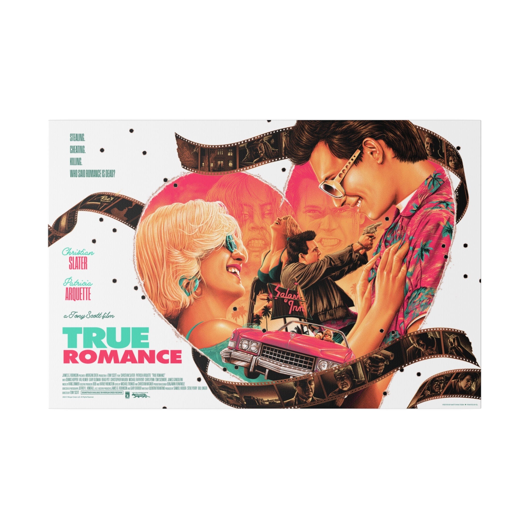 True Romance Poster Custom Canvas Wall Print