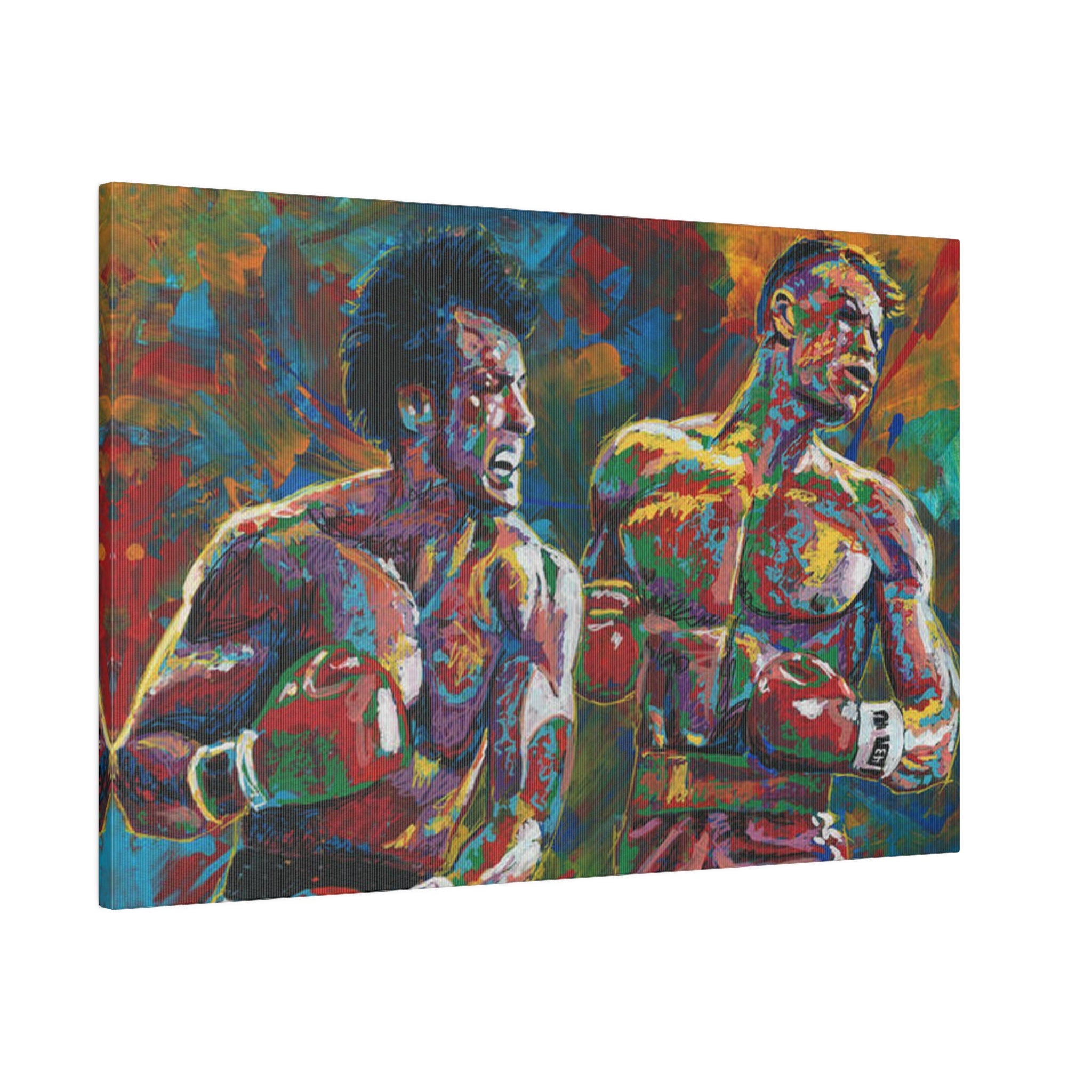 Rocky Vs. Drago Abstract Artistic Custom Canvas Wall Print