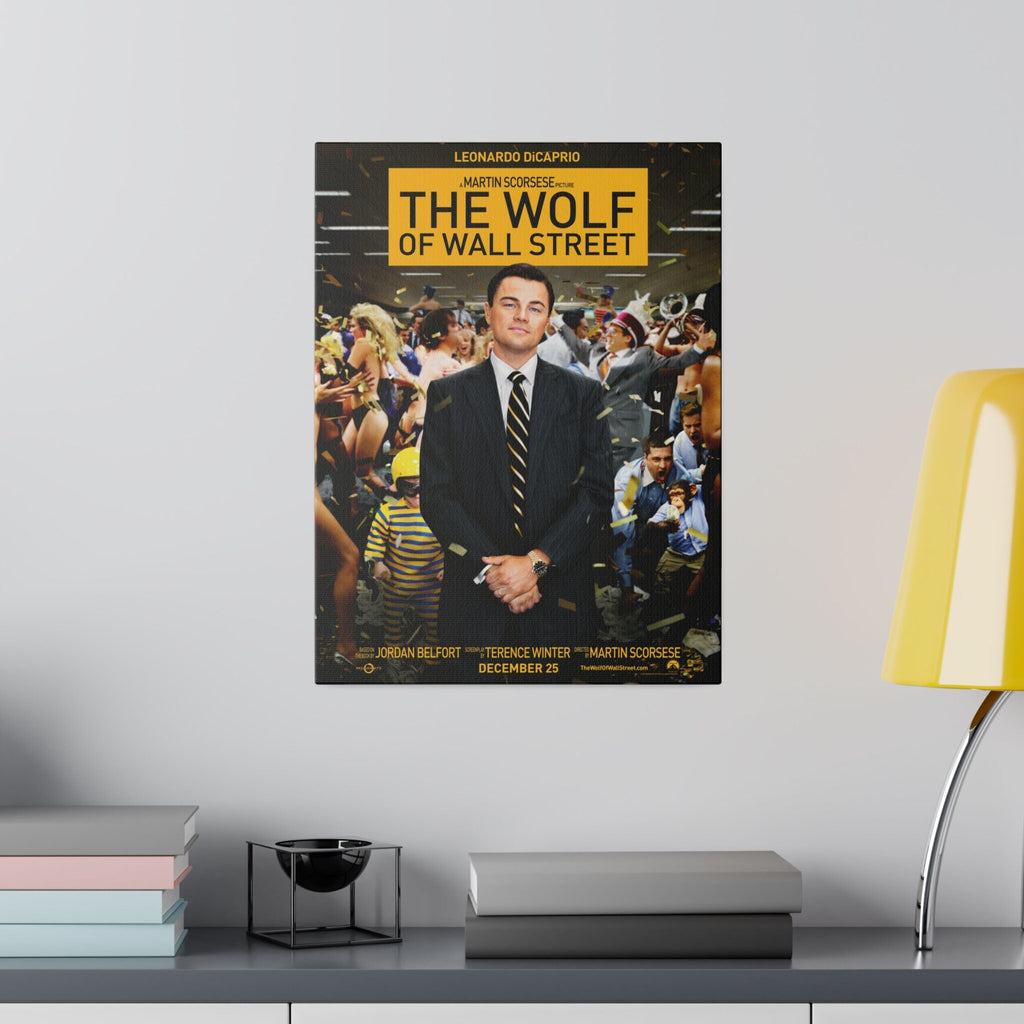 The Wolf Of Wall Street Movie Poster Custom Canvas Wall Print