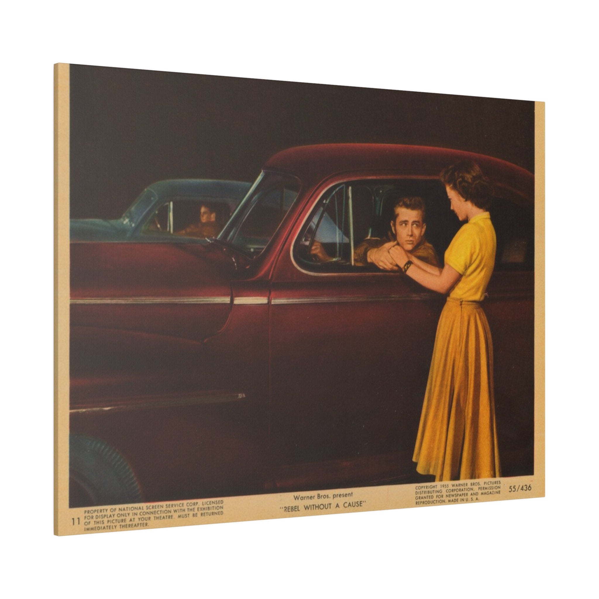 James Dean Rebel Without A Cause Vintage Art Custom Canvas Wall Print