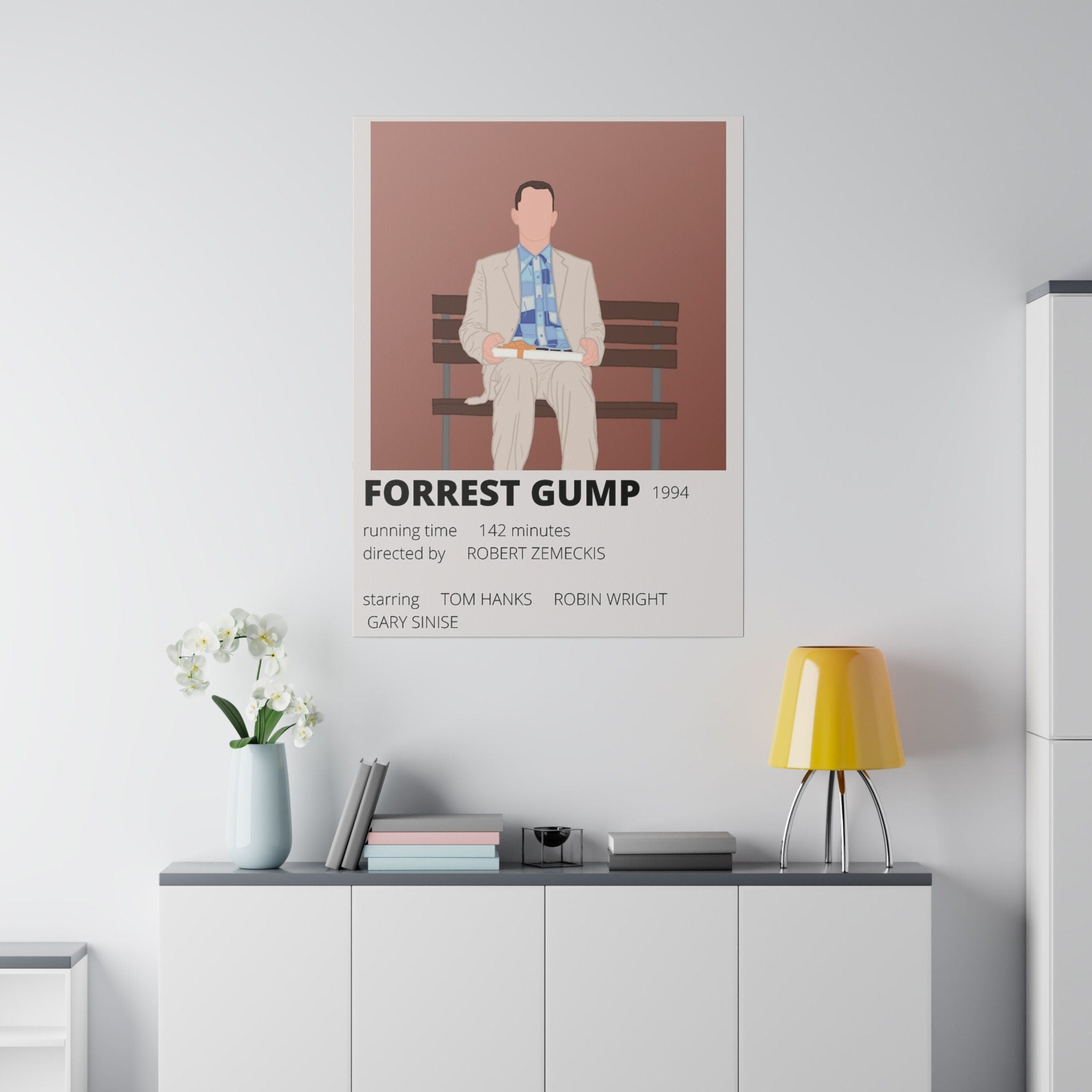 Forrest Gump Minimalist Movie Poster Custom Canvas Wall Print