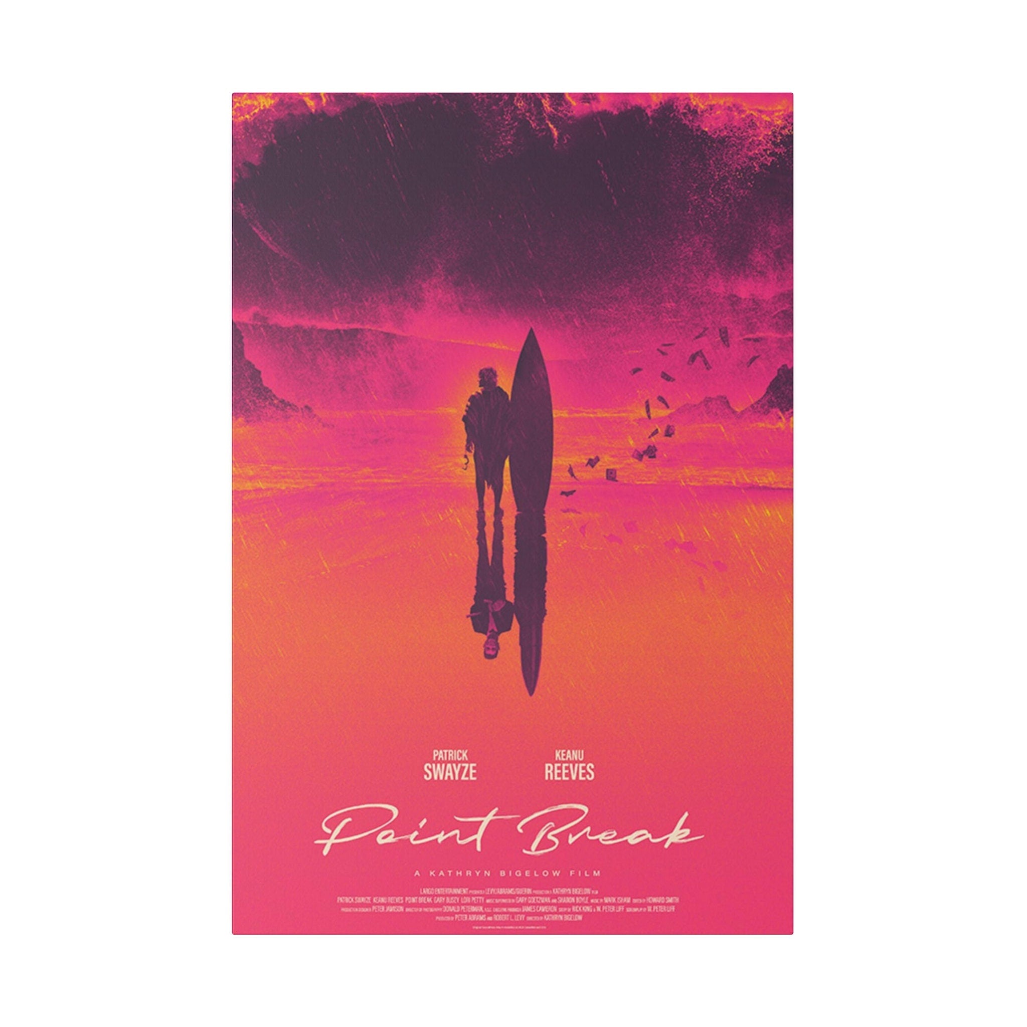 Point Break Artistic Movie Poster Custom Canvas Wall Print