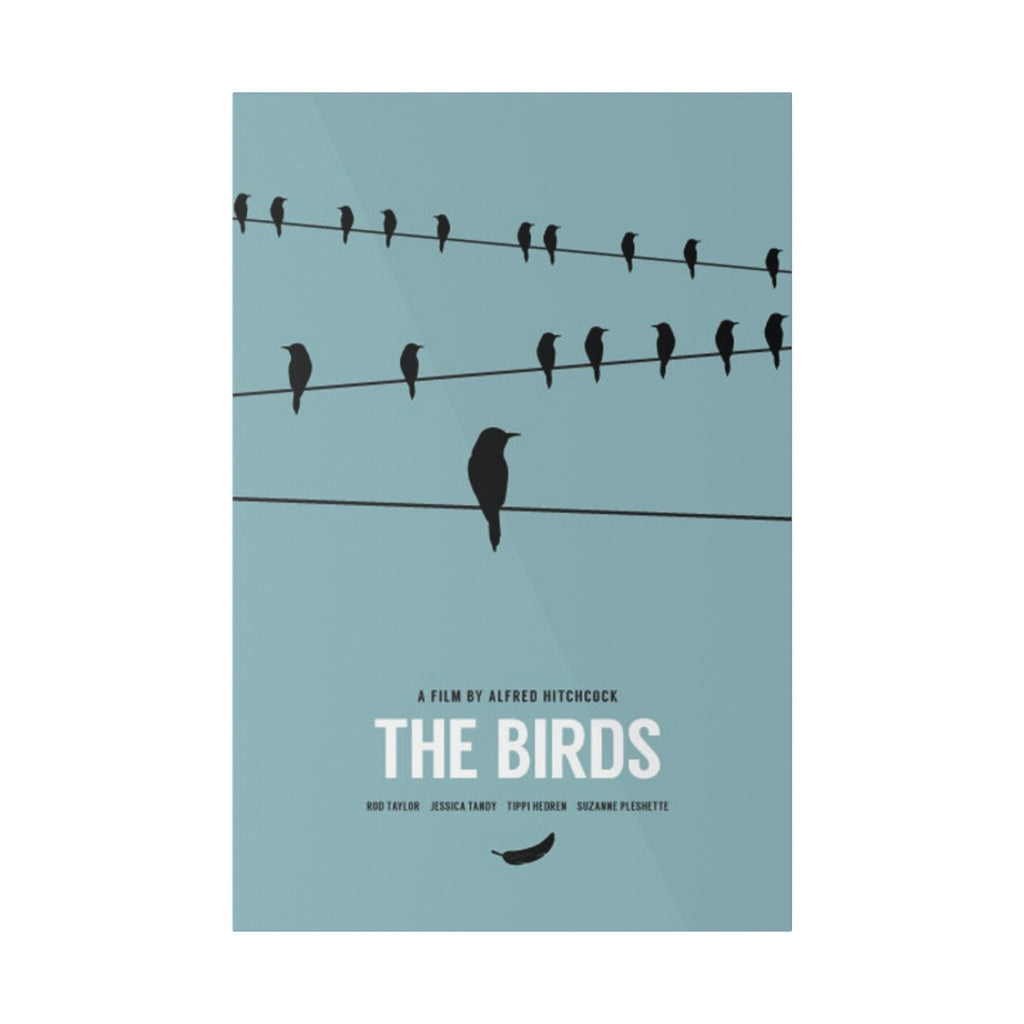 Alfred Hitchcock's The Birds Alternate Movie Poster Custom Canvas Wall Print