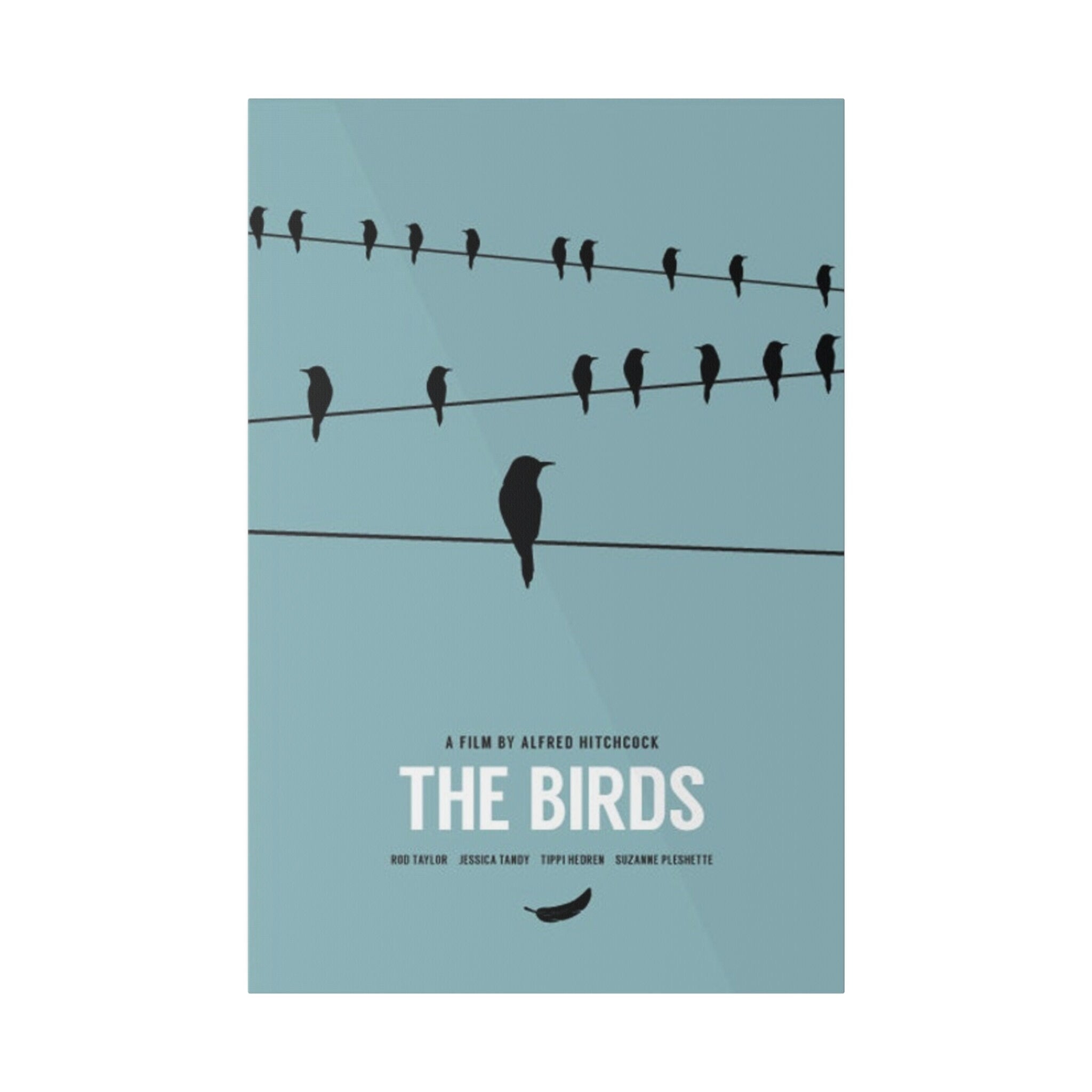 Alfred Hitchcock's The Birds Alternate Movie Poster Custom Canvas Wall Print