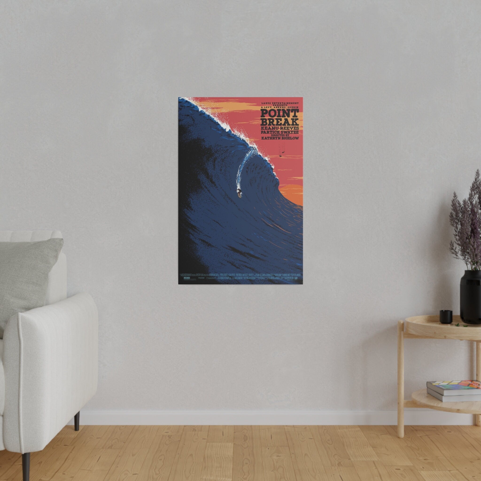 Point Break Big Wave Custom Canvas Wall Print